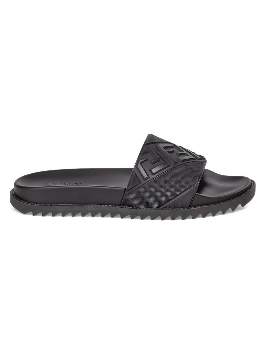 Fendi Cross-Strap FF Logo Sandals | Saks Fifth Avenue