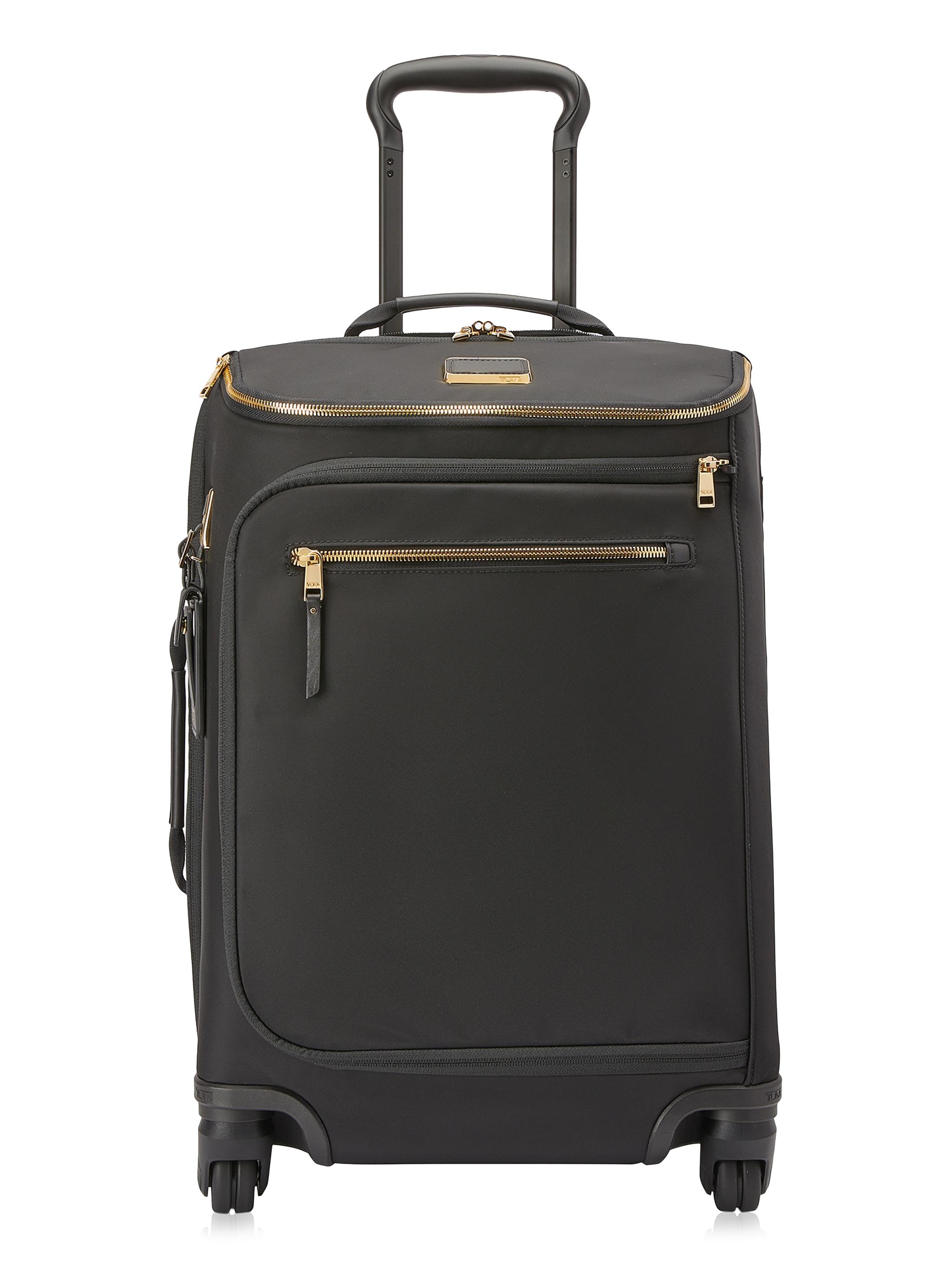 TUMI Men's Voyageur Leger Leather-Trim Suitcase - Black