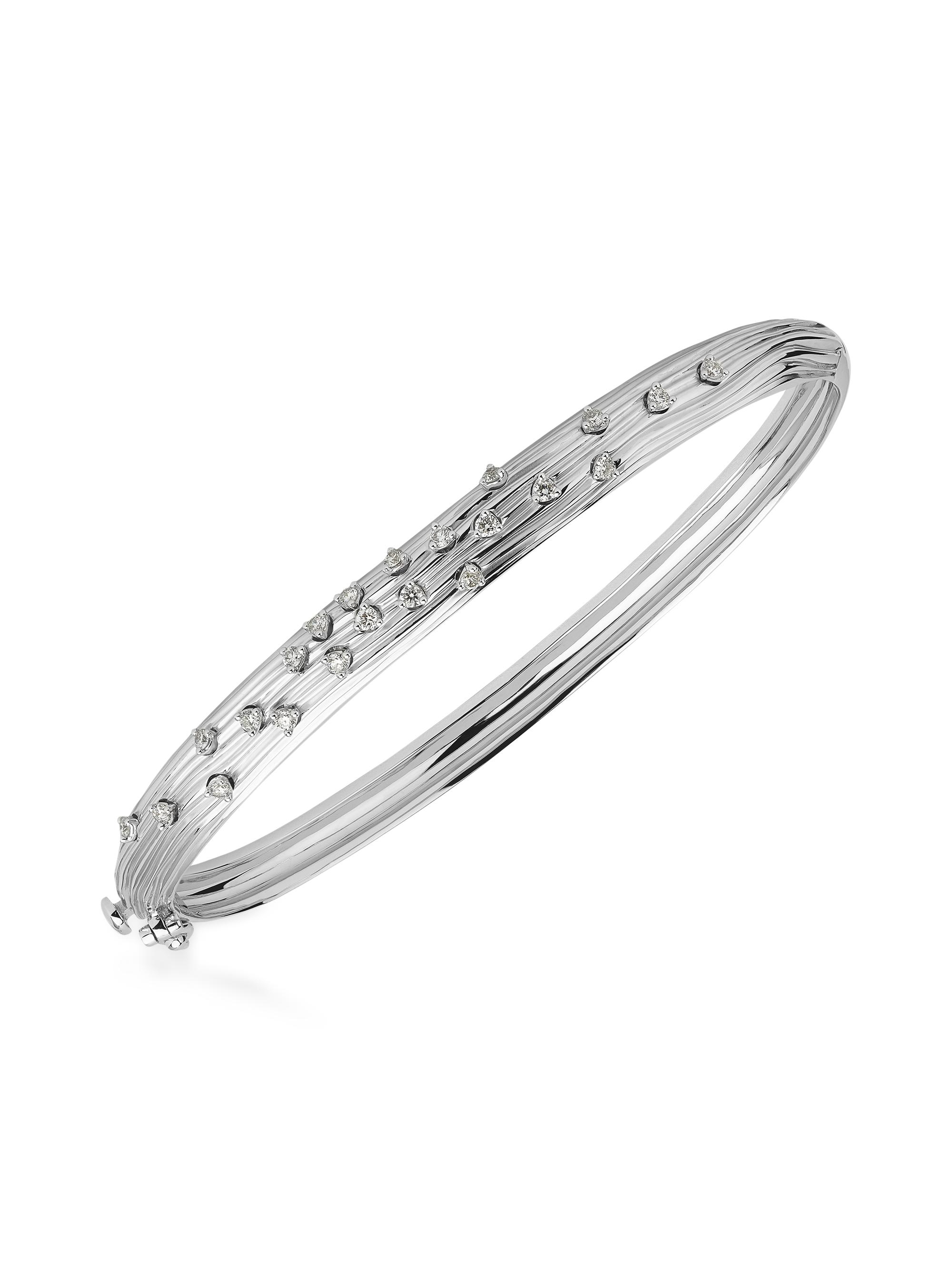 Hueb Women's Bahia 18K White Gold & 0.27 TCW Diamonds Bangle - White Gold