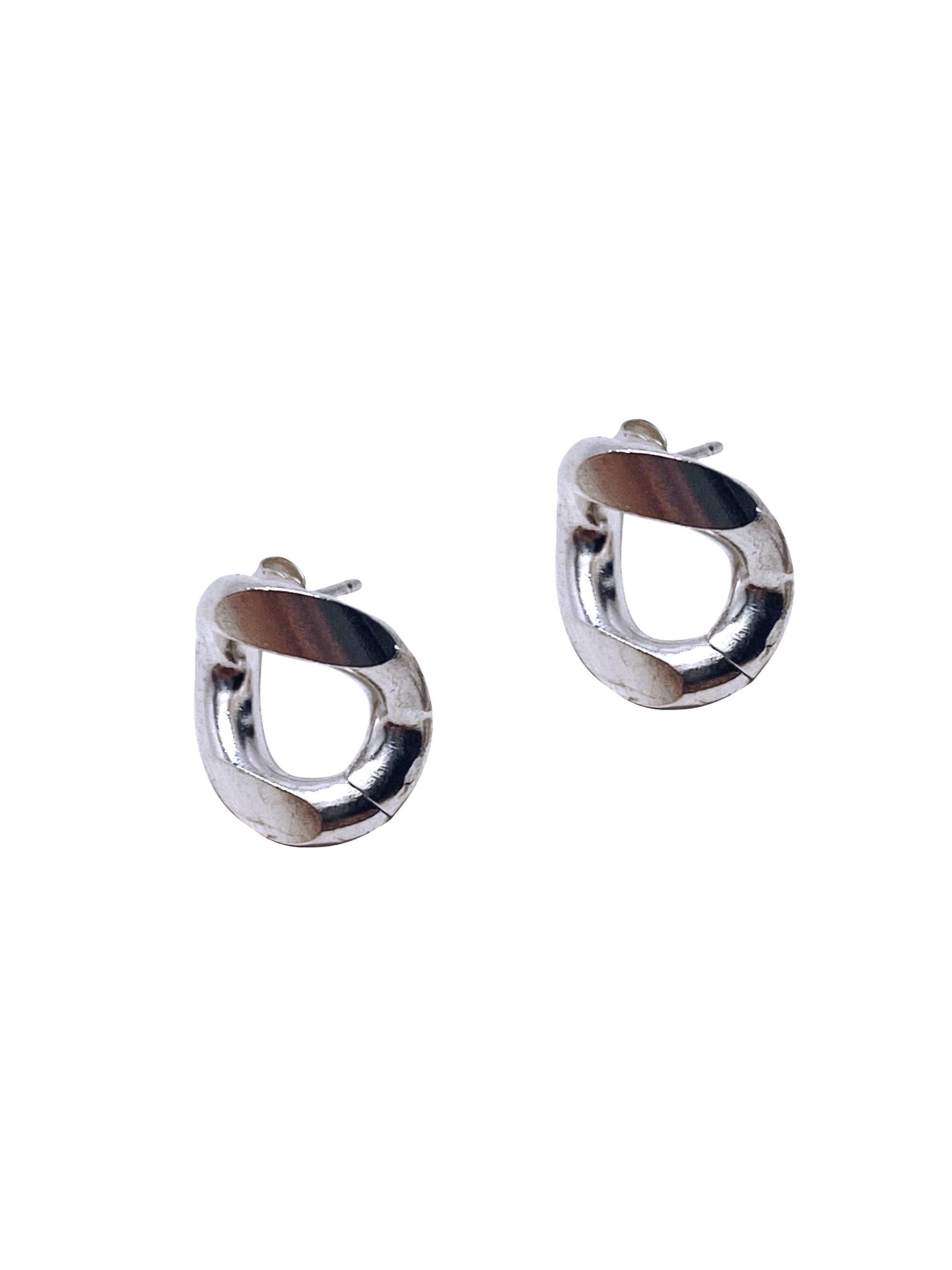 Martine Ali Men's Roy Sterling Silver Earrings - Silver