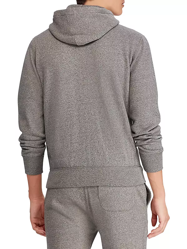 Polo Ralph Lauren Fleece Full-Zip Hoodie Light Grey –