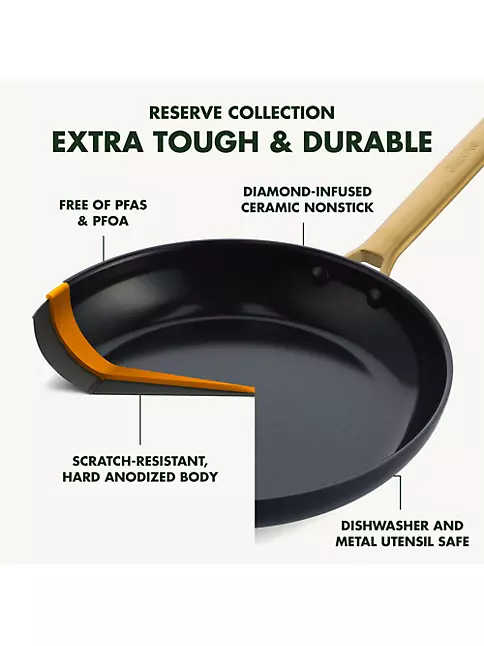 GreenPan - Reserve Ceramic Nonstick 10-Piece Cookware Set - Black