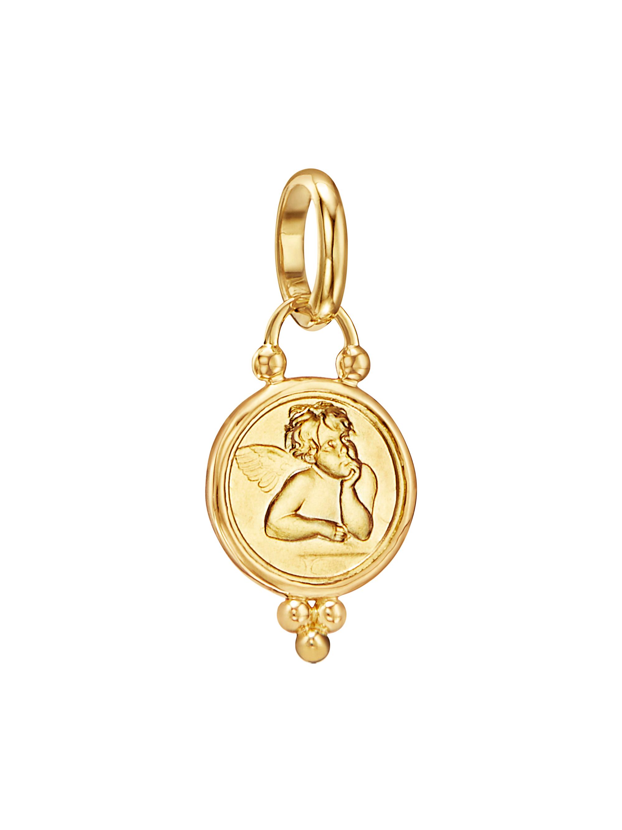 Temple St. Clair Women's Angels 18K Yellow Gold Pendant - Gold