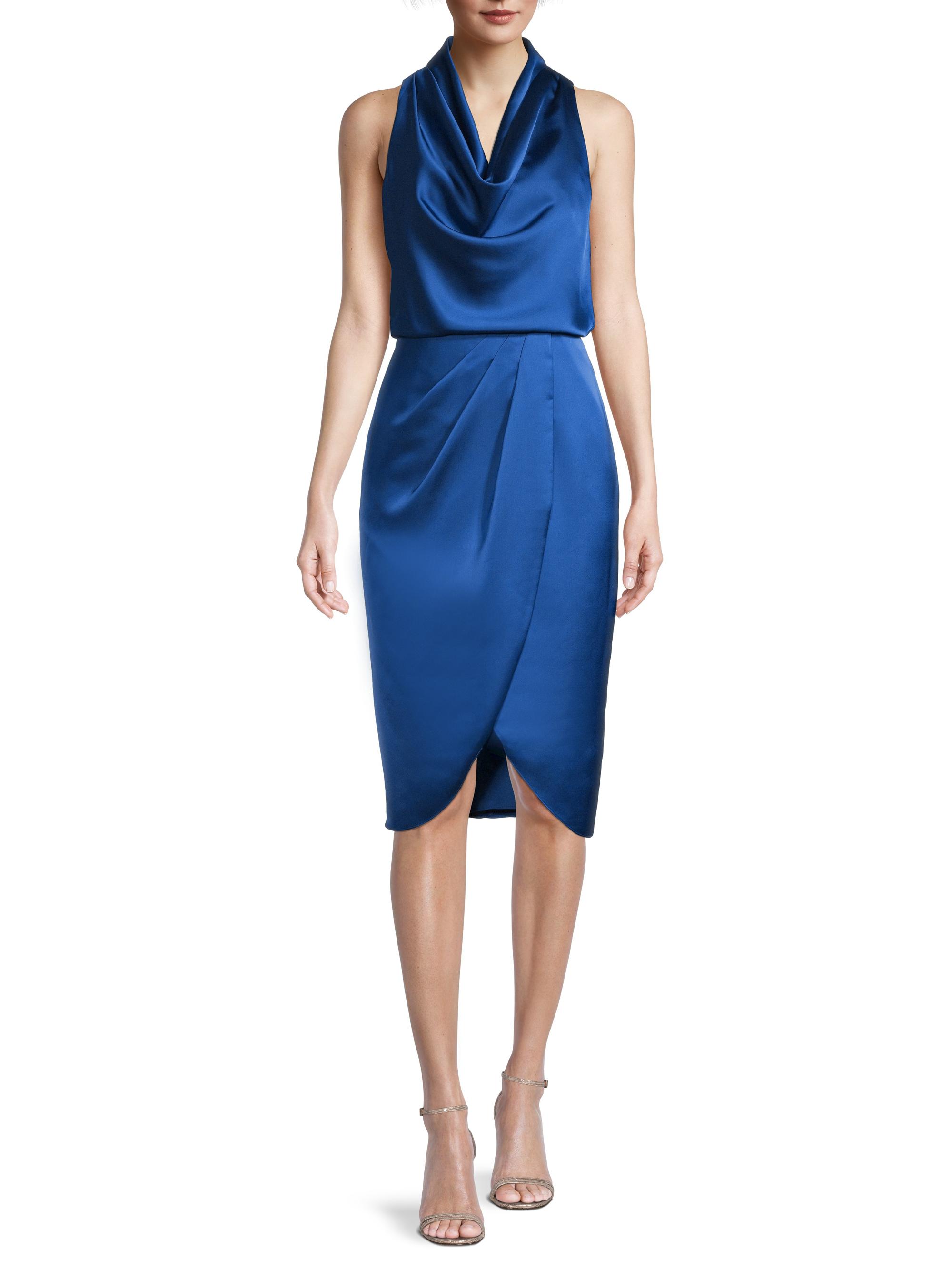 aidan mattox cowl neck cocktail dress Cowl Neck Cocktail Dress