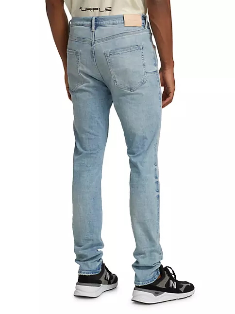 Purple Brand Jeans Mens Slim Fit Low Rise Slim Leg P001 White $265 Size  29/32