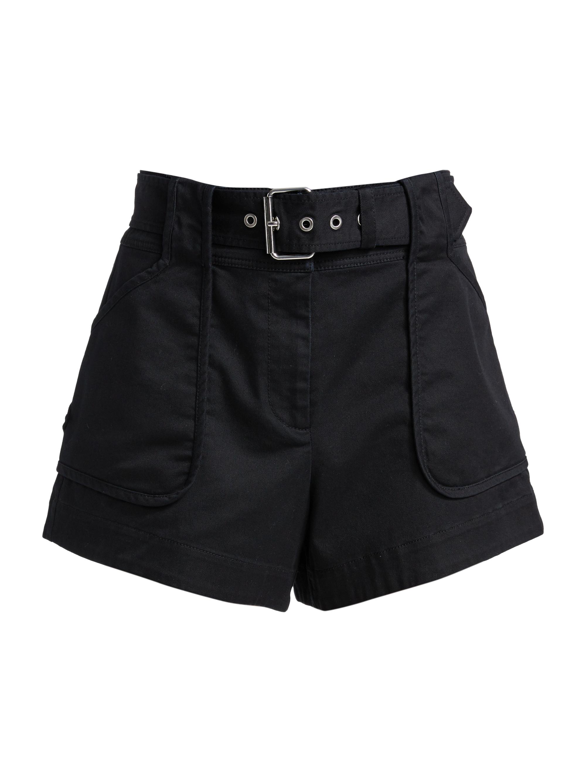 Derek Lam 10 Crosby Women's Montery Belted Shorts - Black
