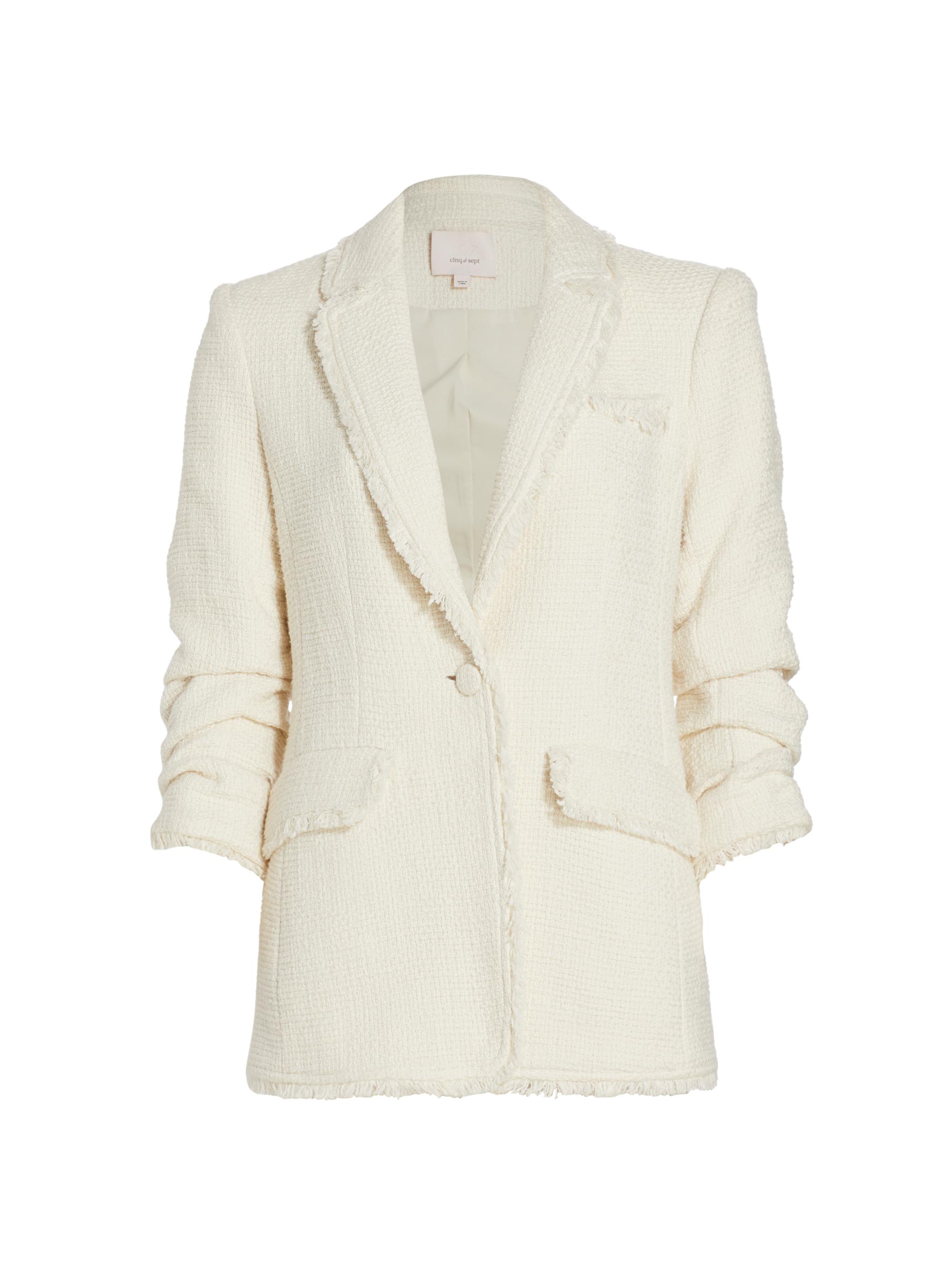 Cinq à Sept Women's Khloe Boucle Blazer - Gardenia