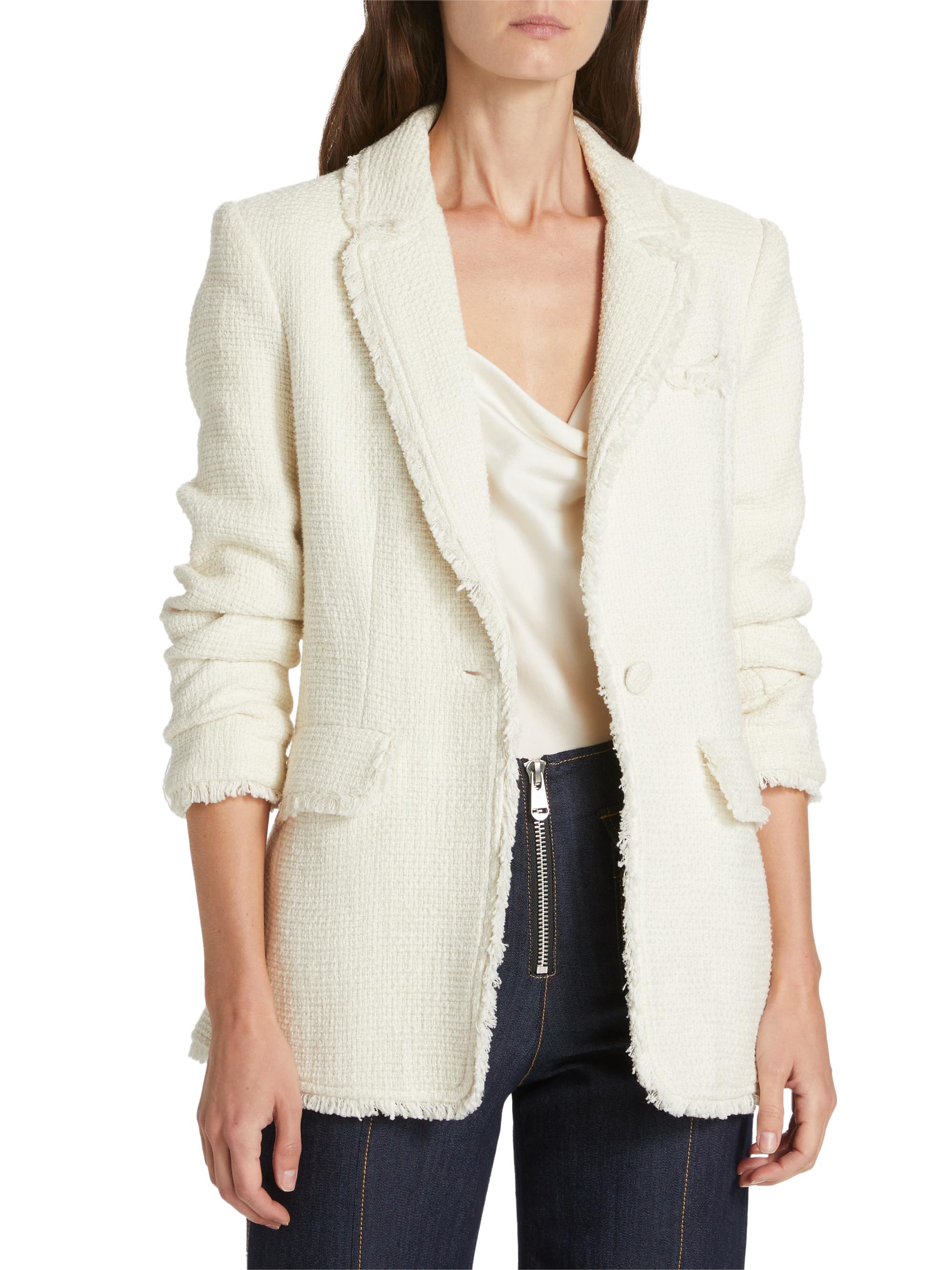 Cinq à Sept Women's Khloe Boucle Blazer - Gardenia | Thumbnail 3