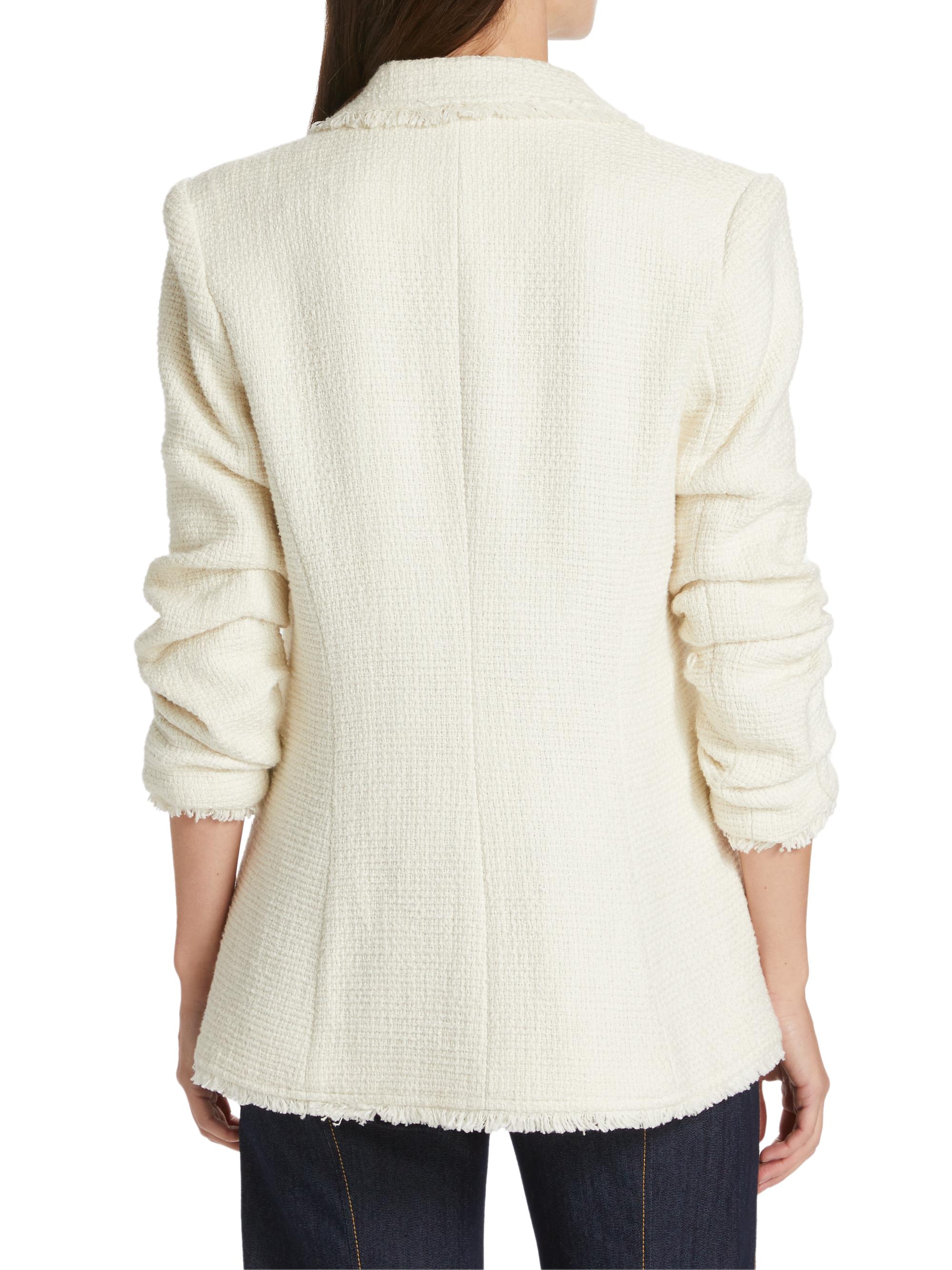 Cinq à Sept Women's Khloe Boucle Blazer - Gardenia | Thumbnail 5