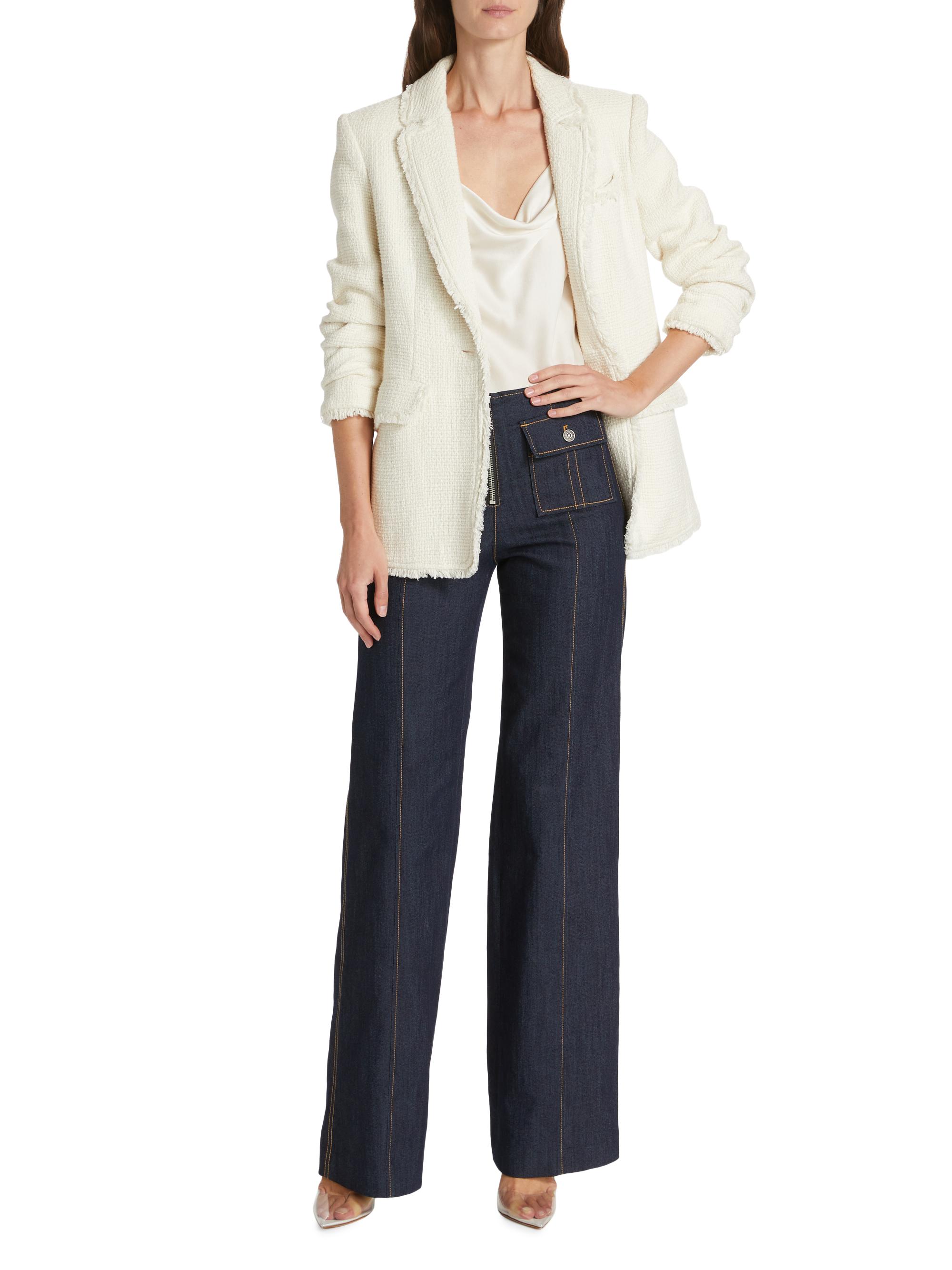 Cinq à Sept Women's Khloe Boucle Blazer - Gardenia | Thumbnail 2