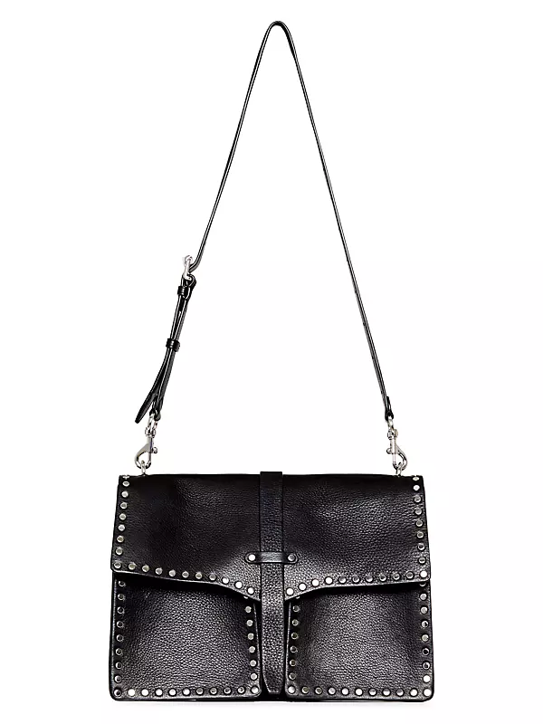 Shop Rebecca Minkoff Nanine Studded Leather Shoulder Bag