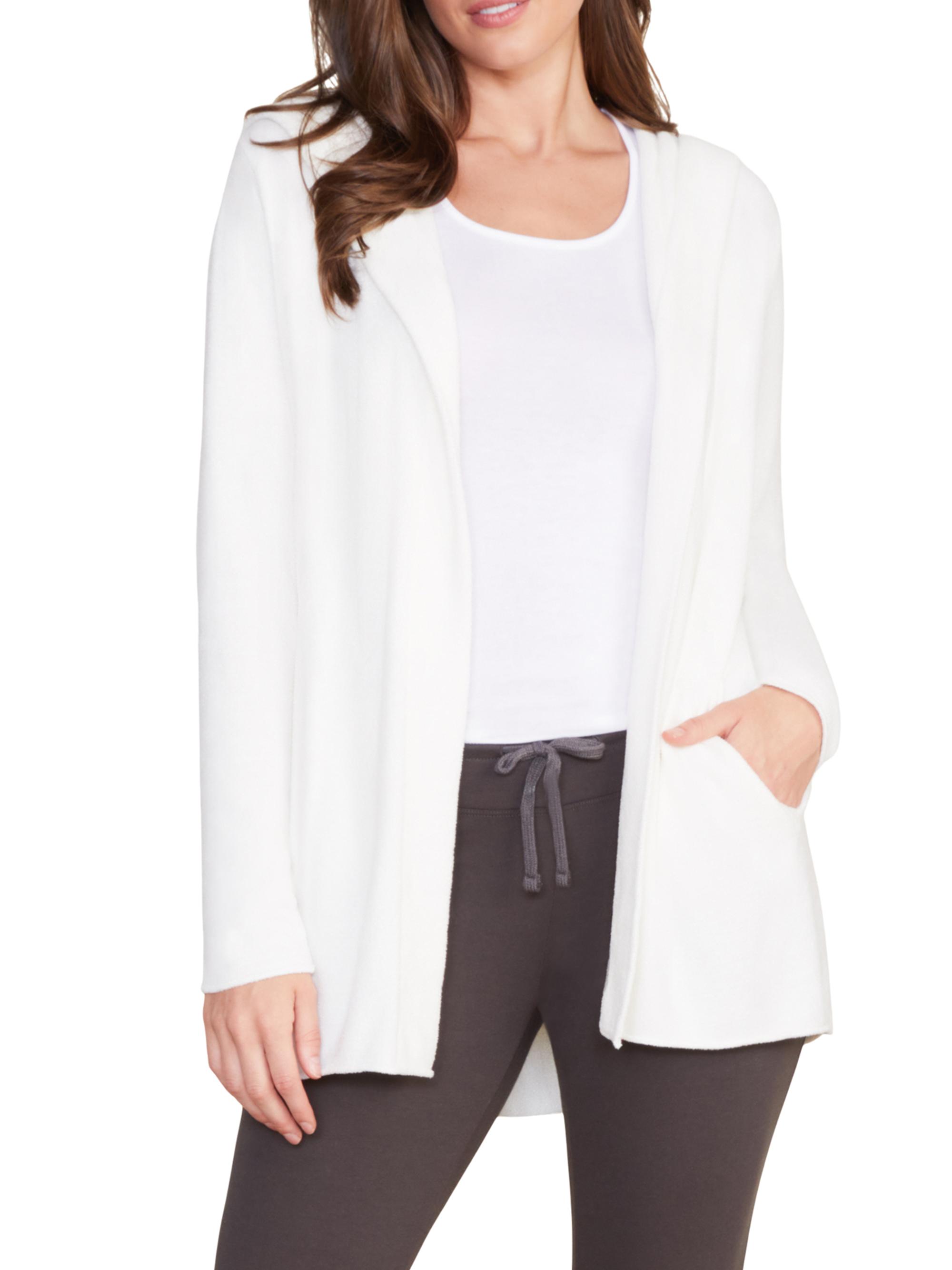 Barefoot Dreams Women's CozyChic Ultra Lite Hooded Cardigan - Dove Gray