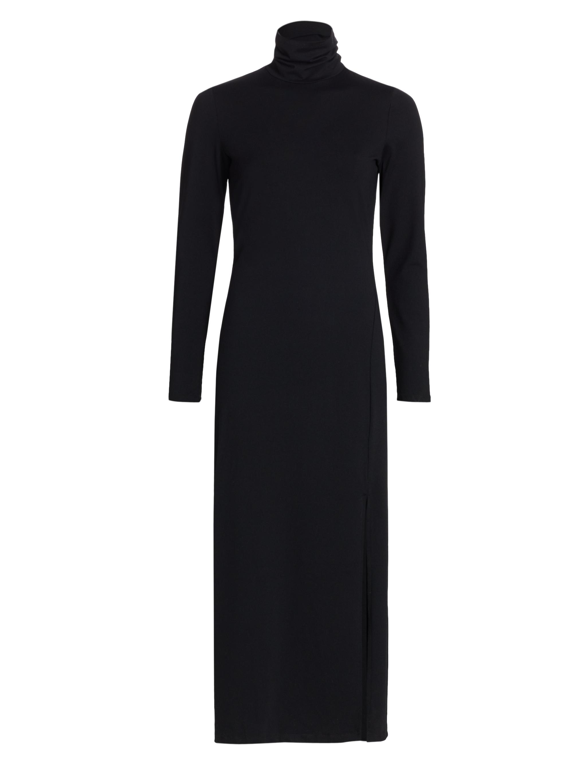 susana monaco Women's Turtleneck Midi Dress - Black