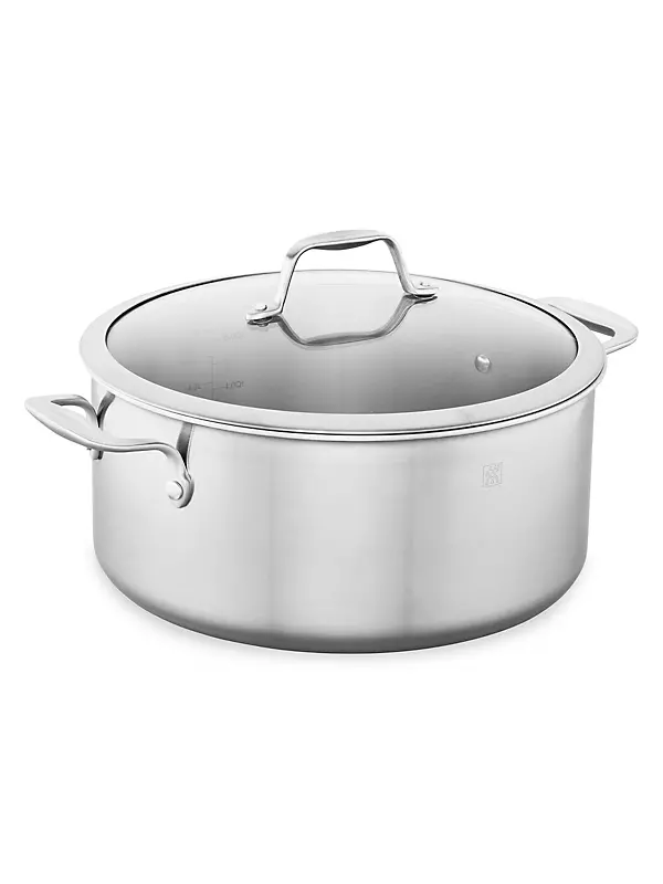 ZWILLING 8 Qt. Stainless Steel Ceramic Non-Stick Stock Pot, Clad CFX Series  in 2023