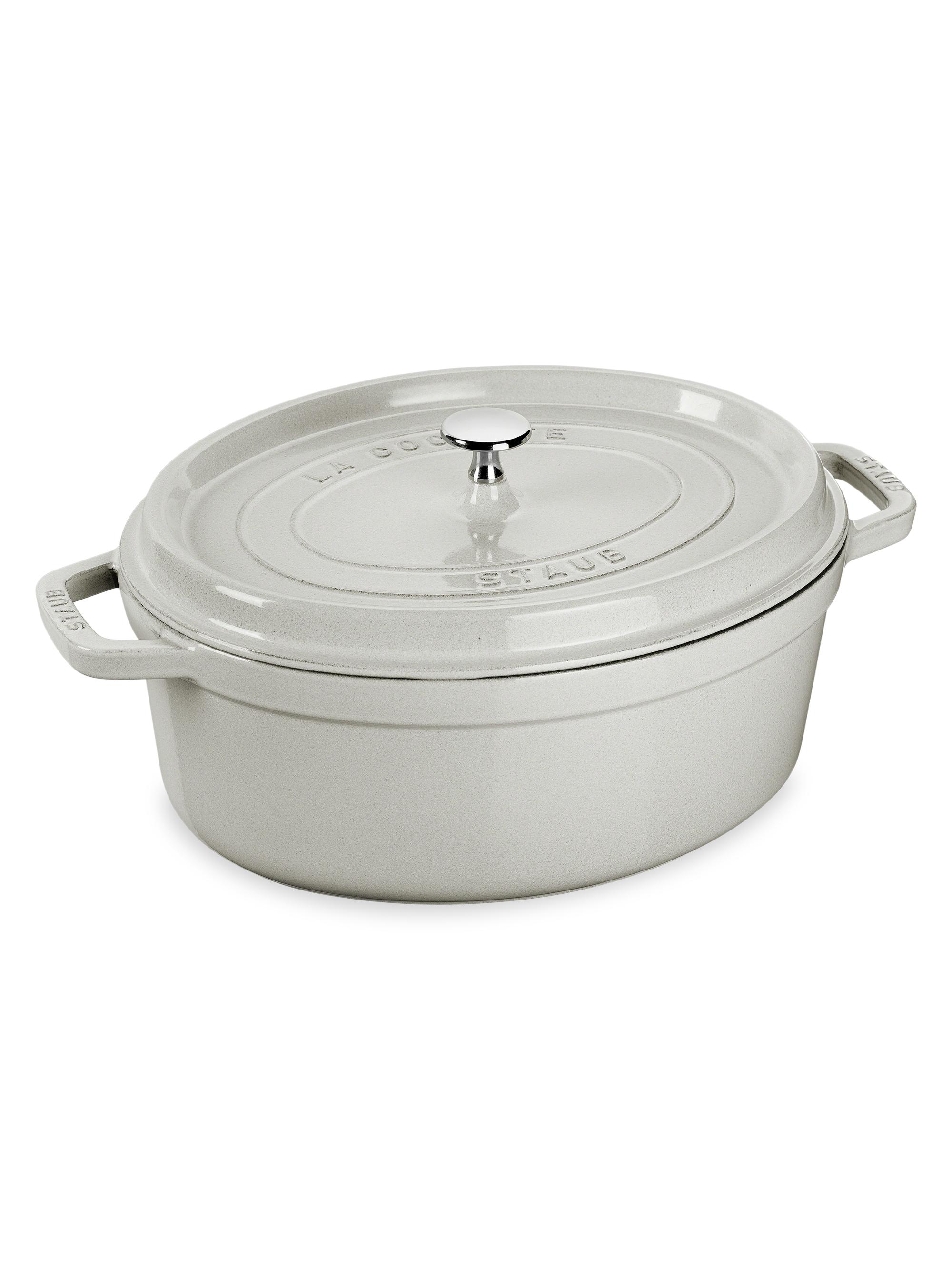 Staub 7-Quart Cast Iron Oval Cocotte | Saks Fifth Avenue