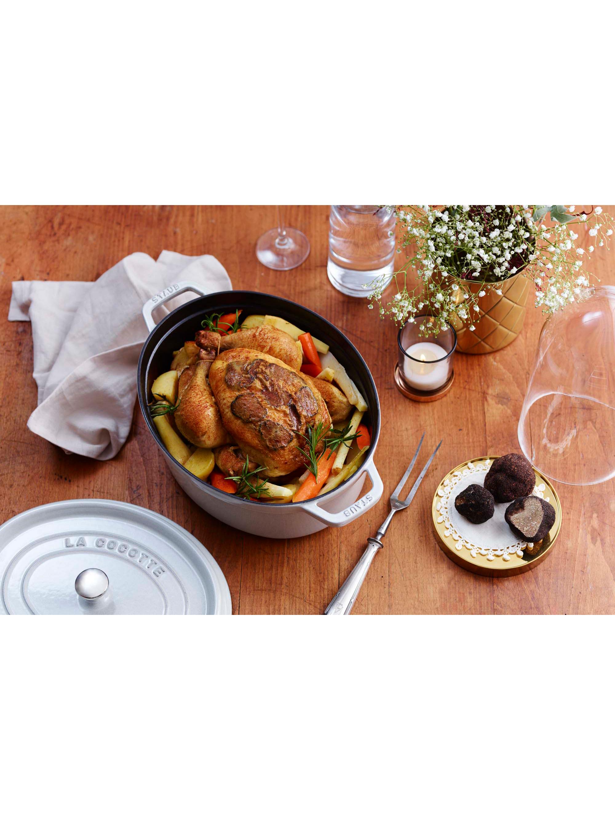 Staub 7-Quart Cast Iron Oval Cocotte | Saks Fifth Avenue