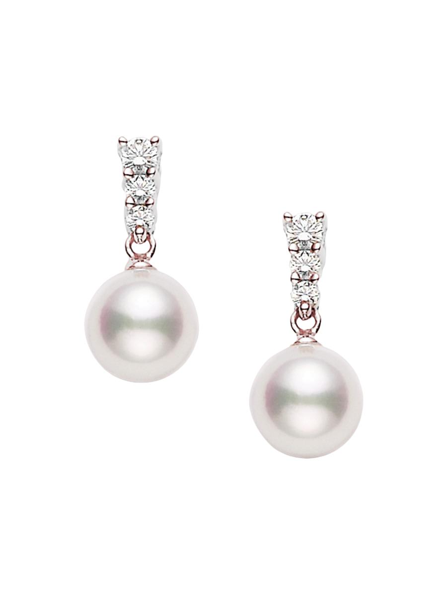 Mikimoto Morning Dew 18K Rose Gold, 10MM White Cultured Pearl