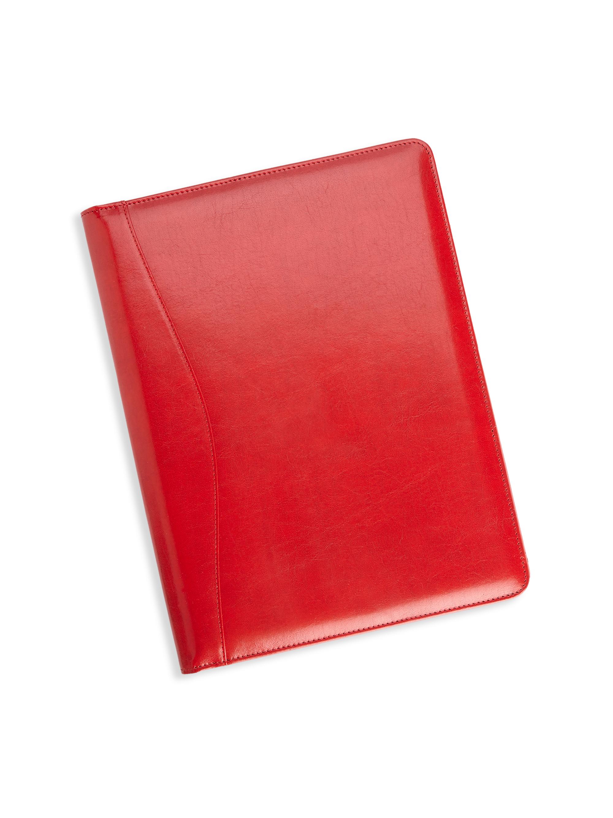 Royce New York Executive Leather Writing Portfolio - Red