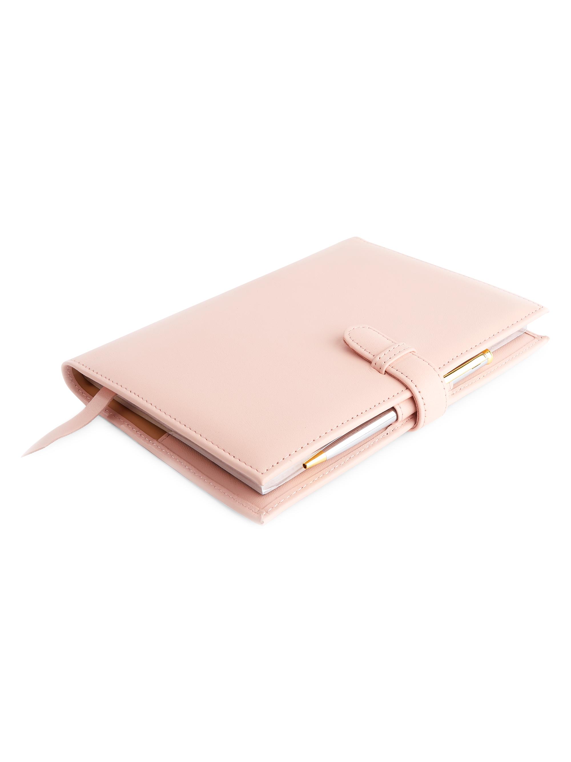 Royce New York Executive Leather Daily Planner - Light Pink