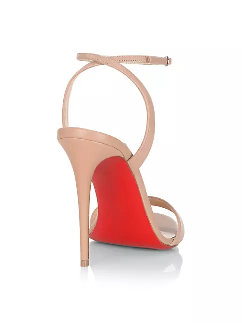 Loubigirl 100 Patent Leather Sandals in Pink - Christian Louboutin