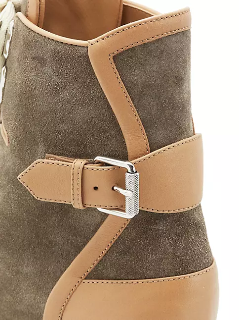 Christian Louboutin Macadamia Hiking Boots- Size 8 USA/Size 38.5 - NWB