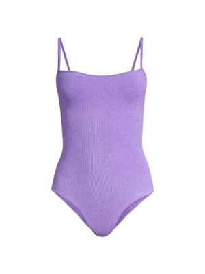 Hunza G Women's Pamela One-Piece Swimsuit - Lilac