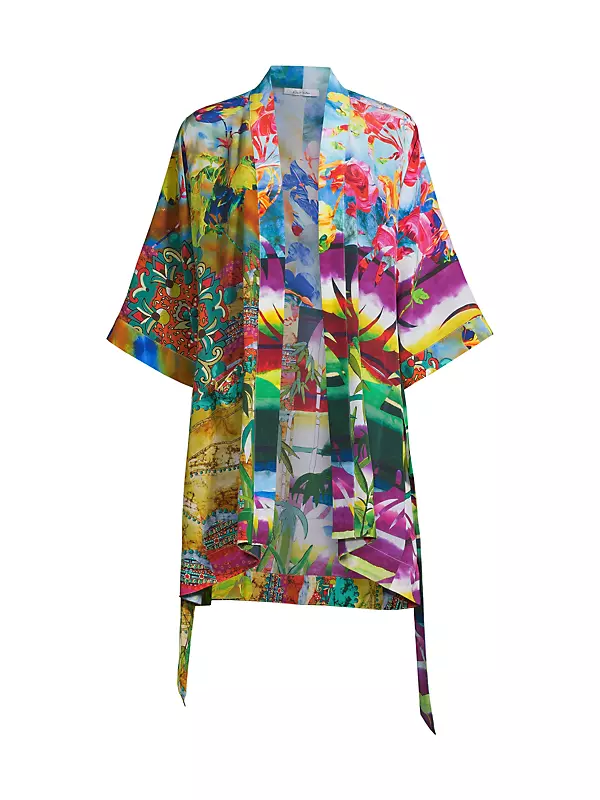 Jamie Collage Print Kimono