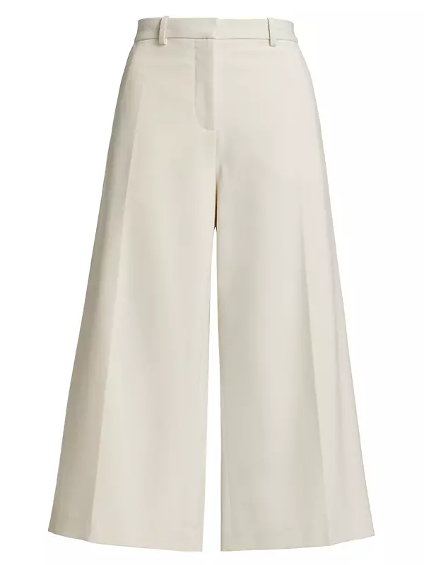 Theo Cropped Wide-Leg Trousers