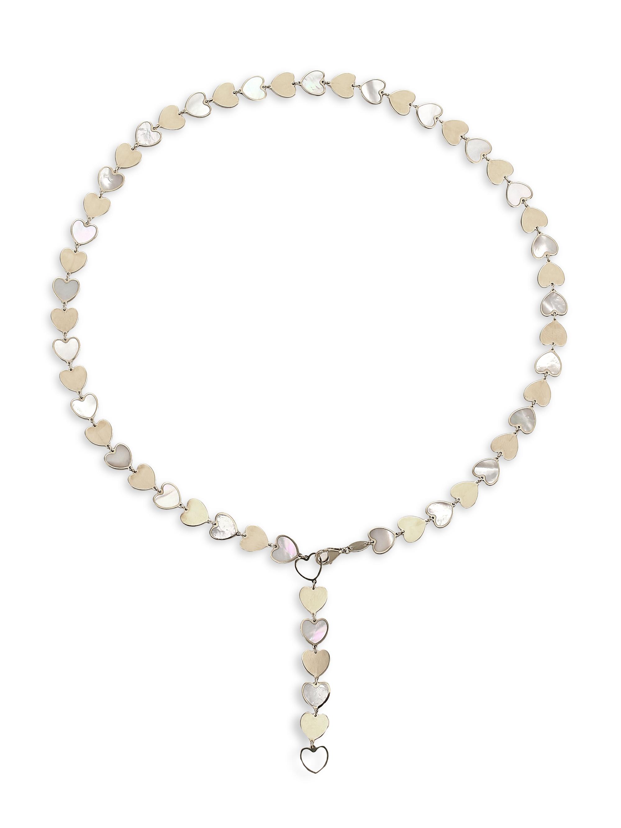 Nina Gilin Women's 14K Yellow Gold & Mother-Of-Pearl Heart Necklace