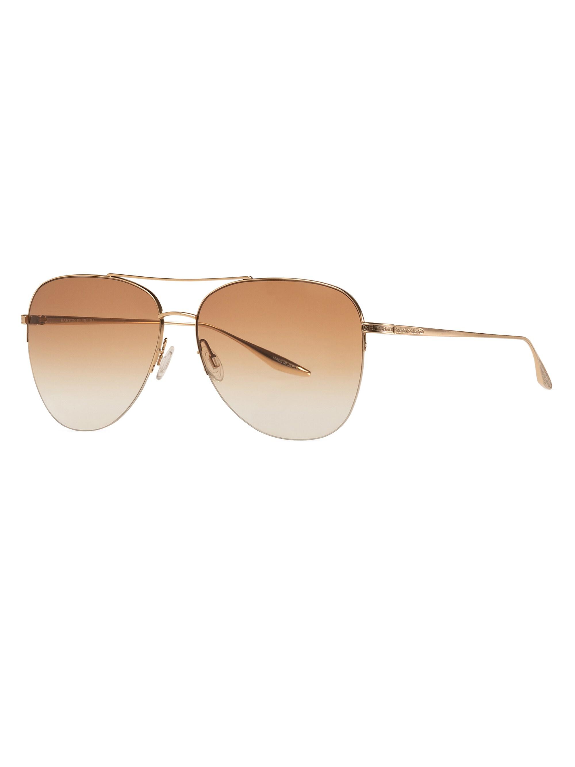 Barton Perreira Women's 62MM Aviator Sunglasses - Gold