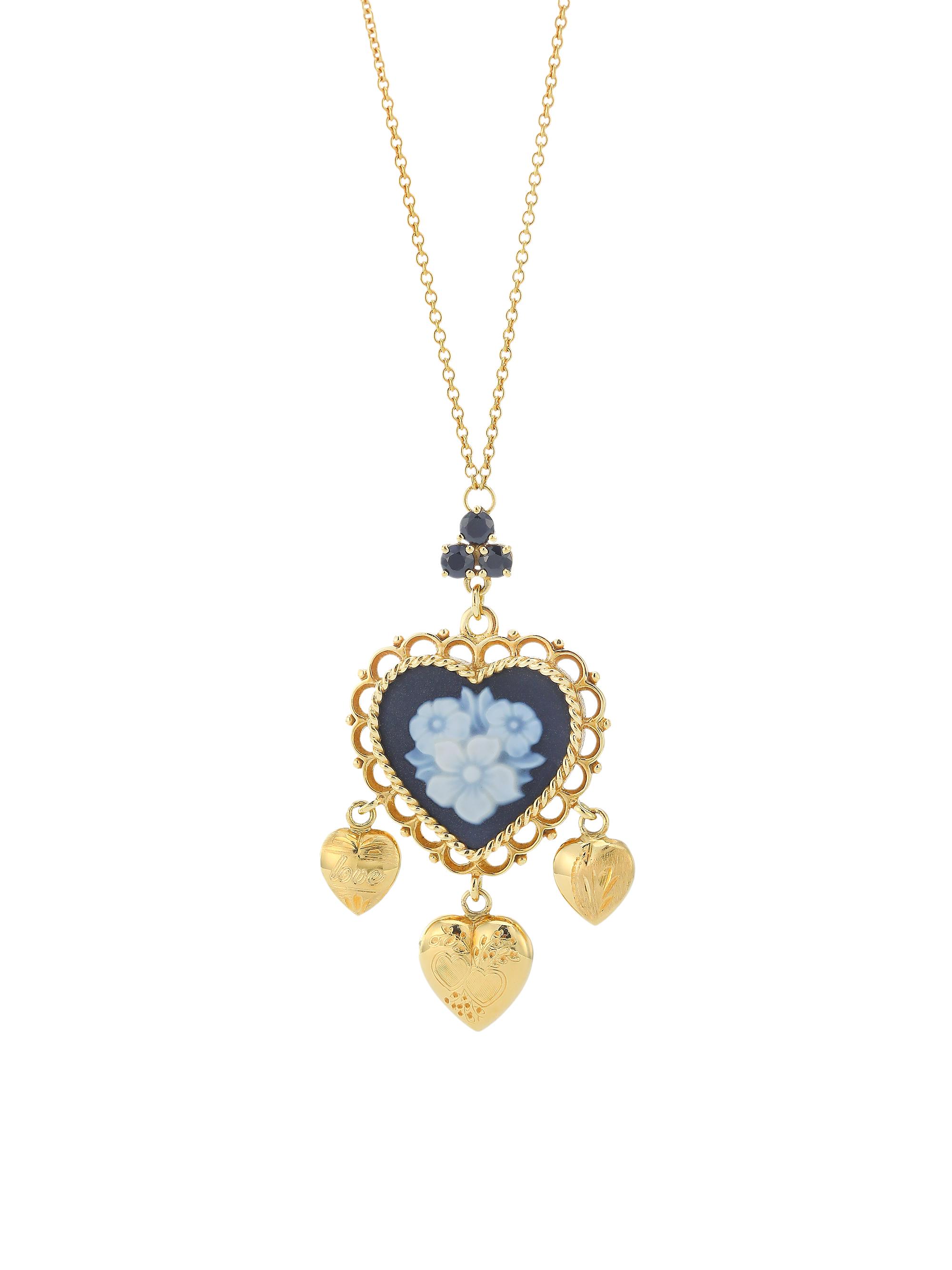 Dolce & Gabbana Women's 18K Yellow Gold Cameo Pendant Necklace - Gold