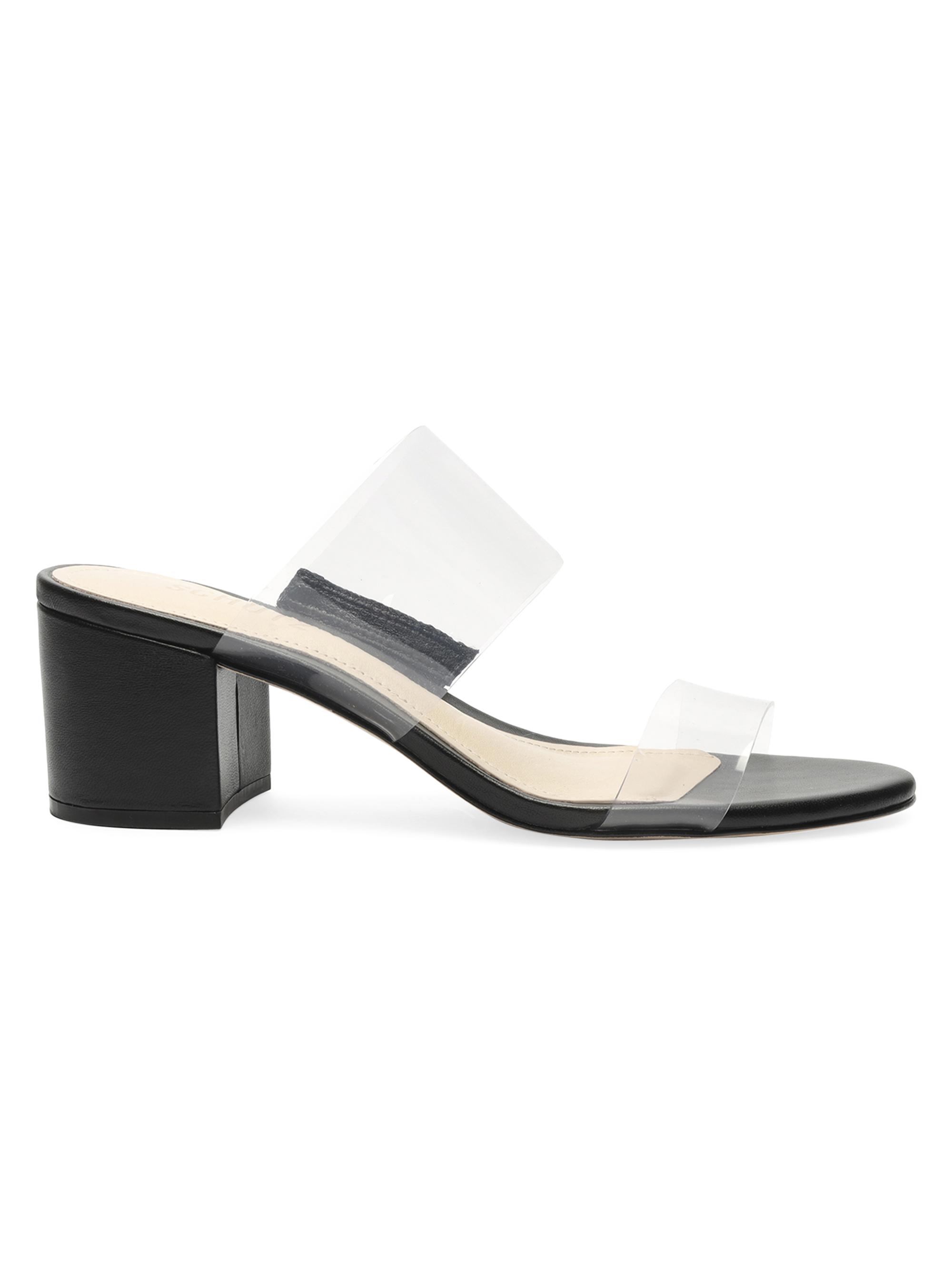 Schutz Women's Victorie Vinyl Mules - Transparent