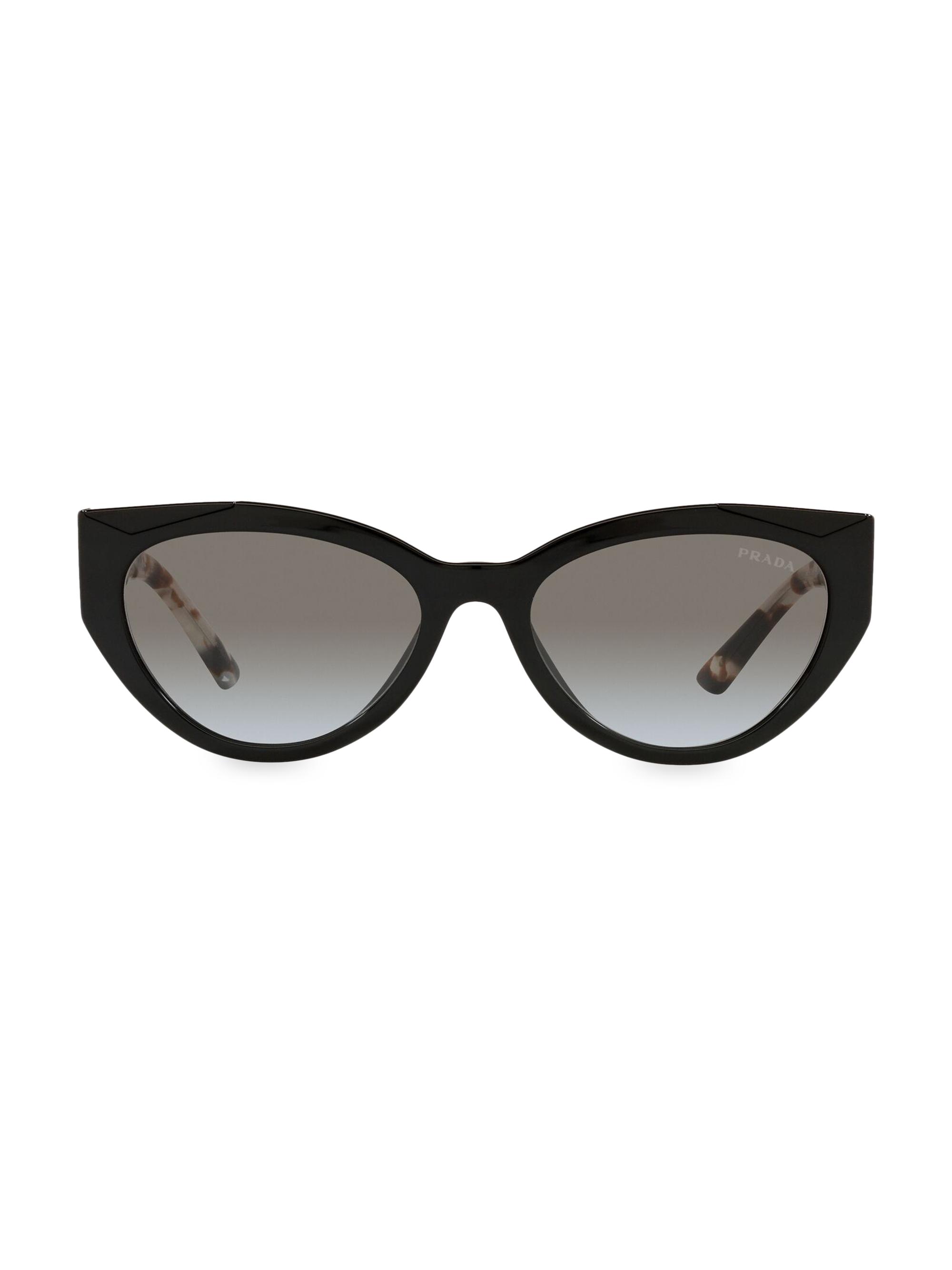 Prada Women's 55MM Cat-Eye Sunglasses - Black