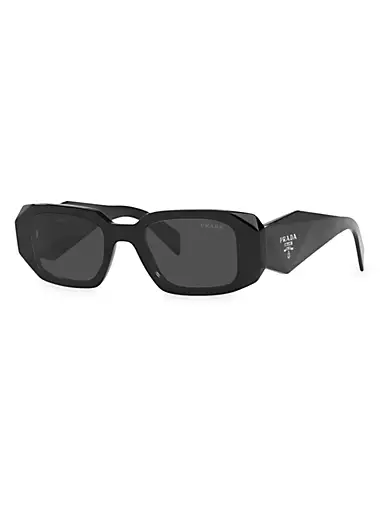 Luxury Designer Black Rectangle Sunglasses For Women And Men With
