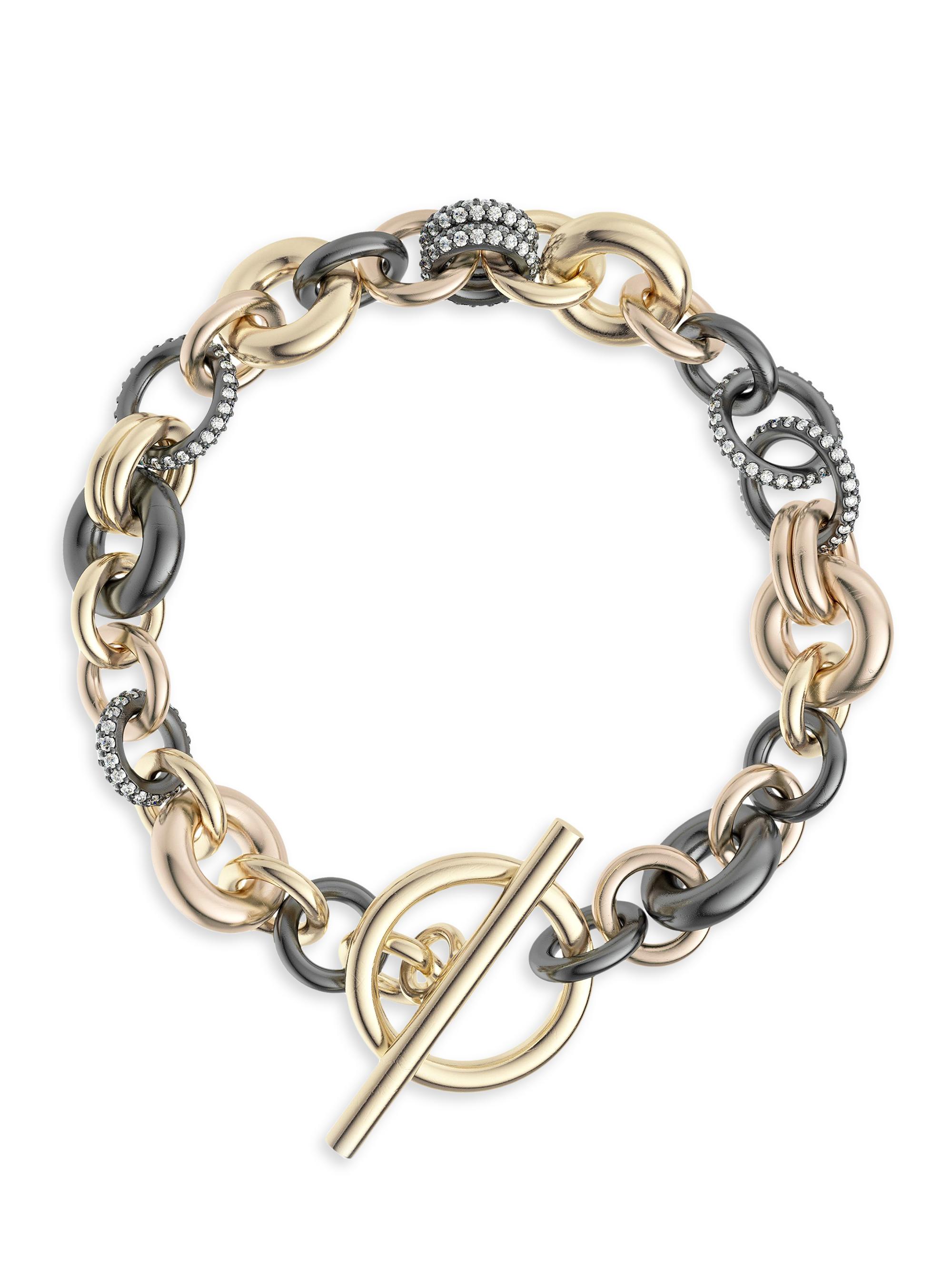 Spinelli Kilcollin Women's Atlantis Multi-Tone Pave Diamond Bracelet - Yellow Gold
