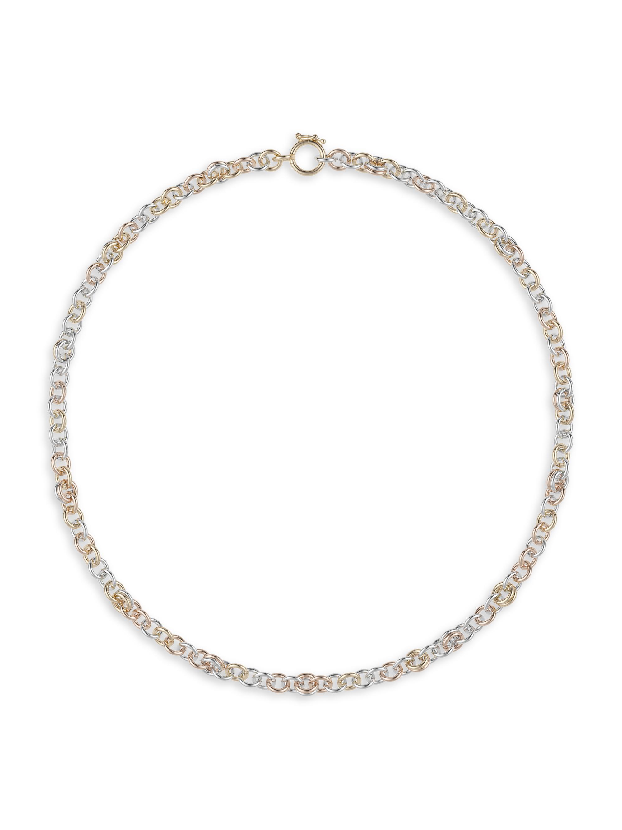 Spinelli Kilcollin Women's Serpens Two-Tone 18K Gold & Sterling Silver Mixed-Link Necklace - Gold Silver