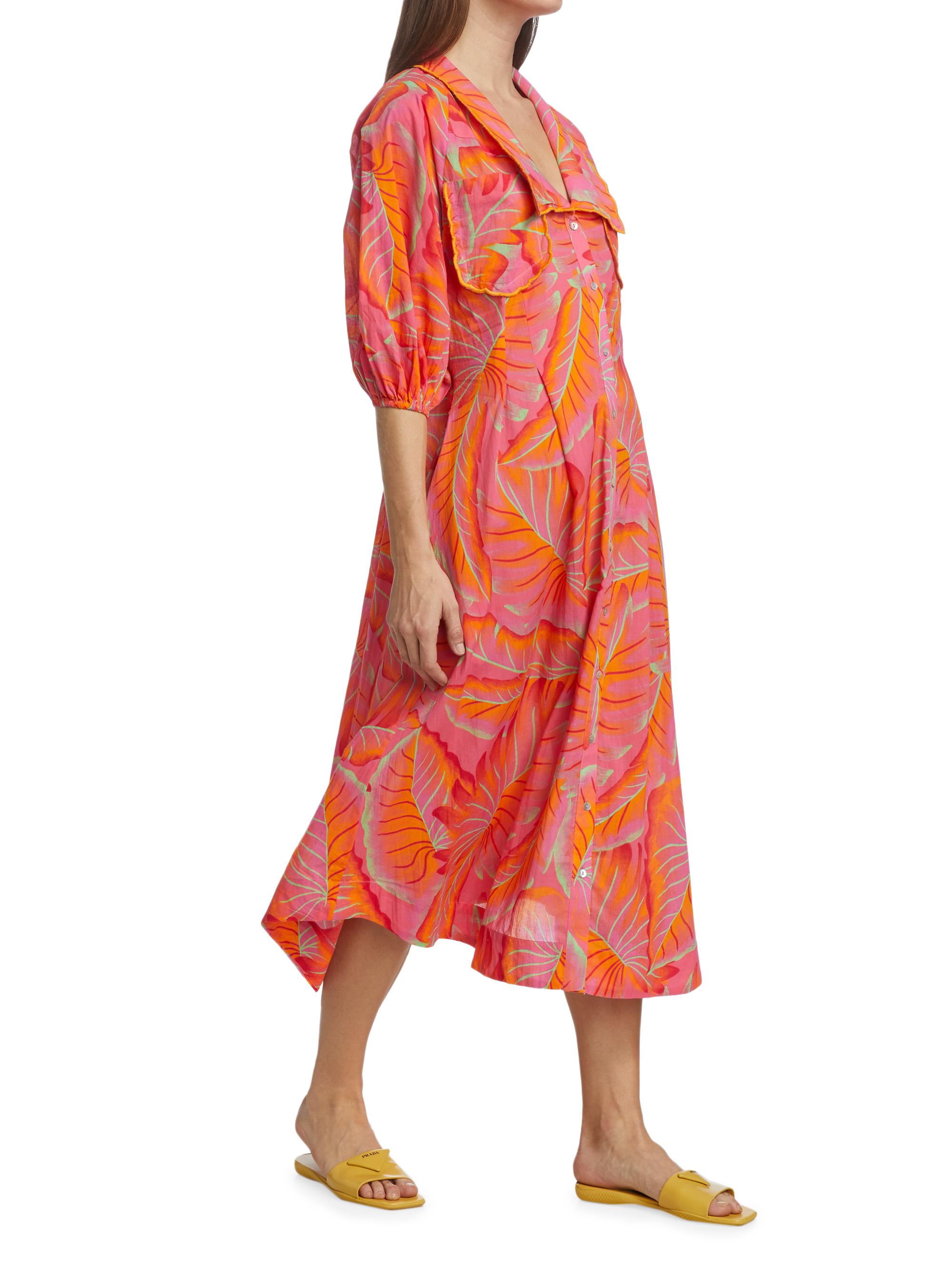 knee length dresses for ladies Forest Soul Mix Midi Dress – FARM Rio main image 0