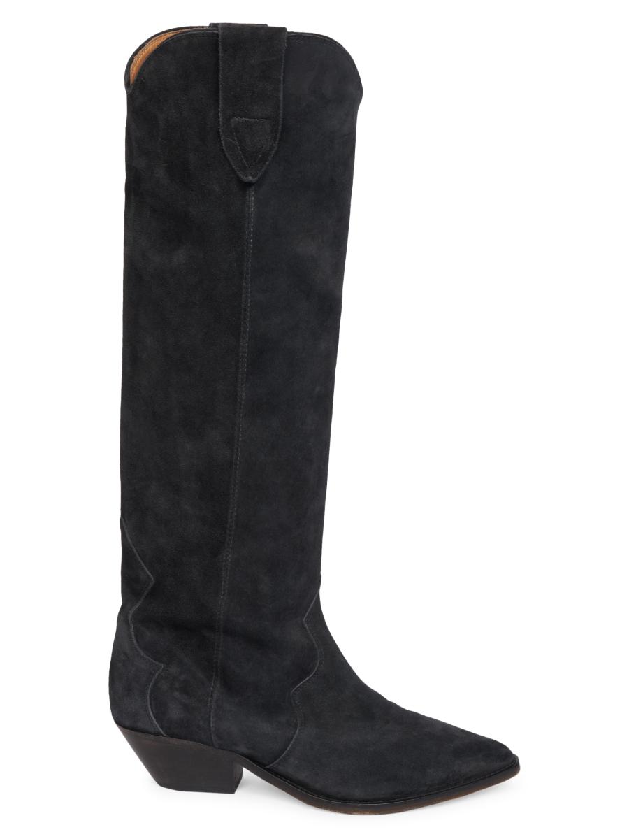 【関税&送料込】Isabel Marant Boot Eskee Selize suede over-the-knee boots in black - Isabel Marant