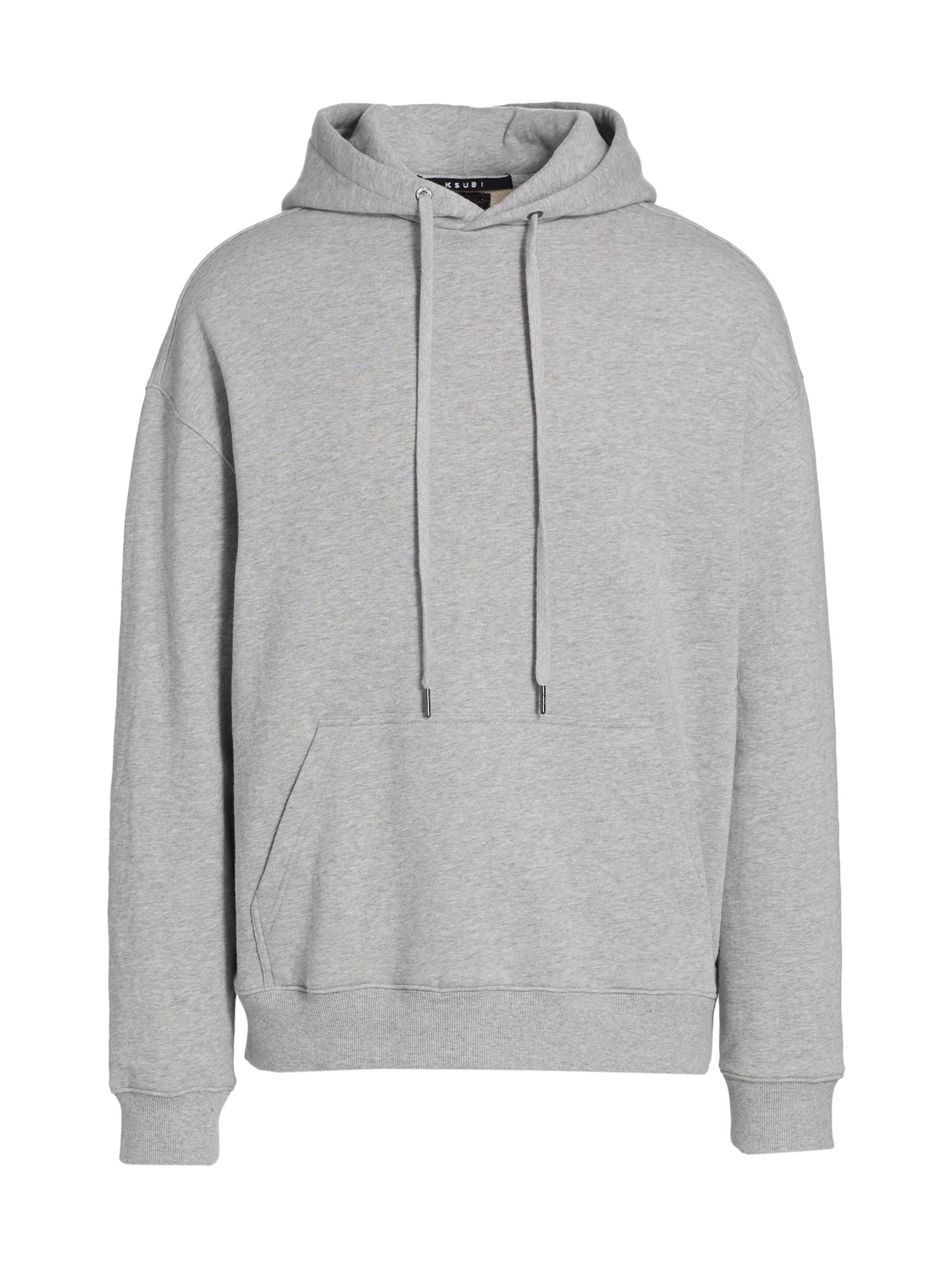 Ksubi Men's 4 x 4 Kross Biggie Oversized Cotton Hoodie - Grey