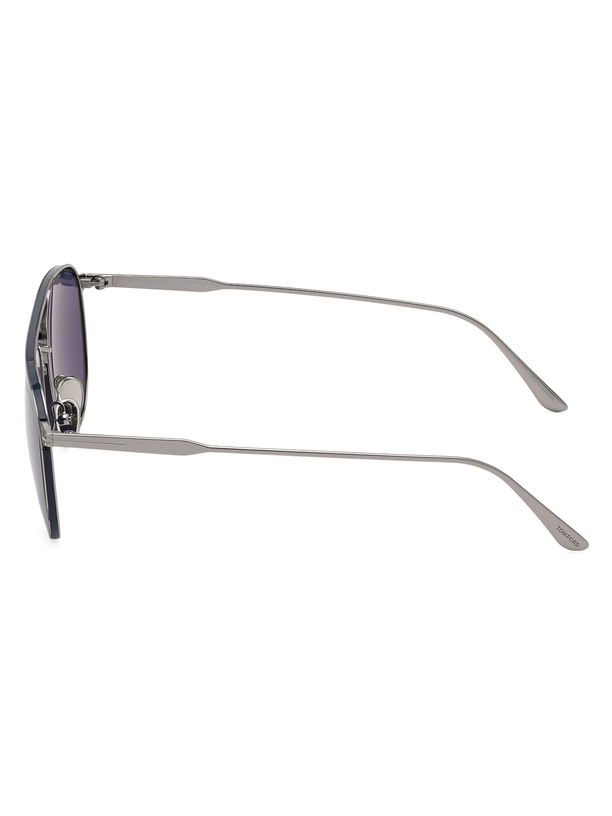 TOM FORD Jake 56MM Navigator Sunglasses | Saks Fifth Avenue