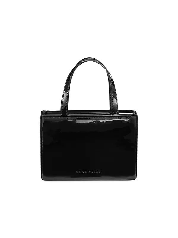 Amini Giorgia Croc-Embossed Leather Handbag