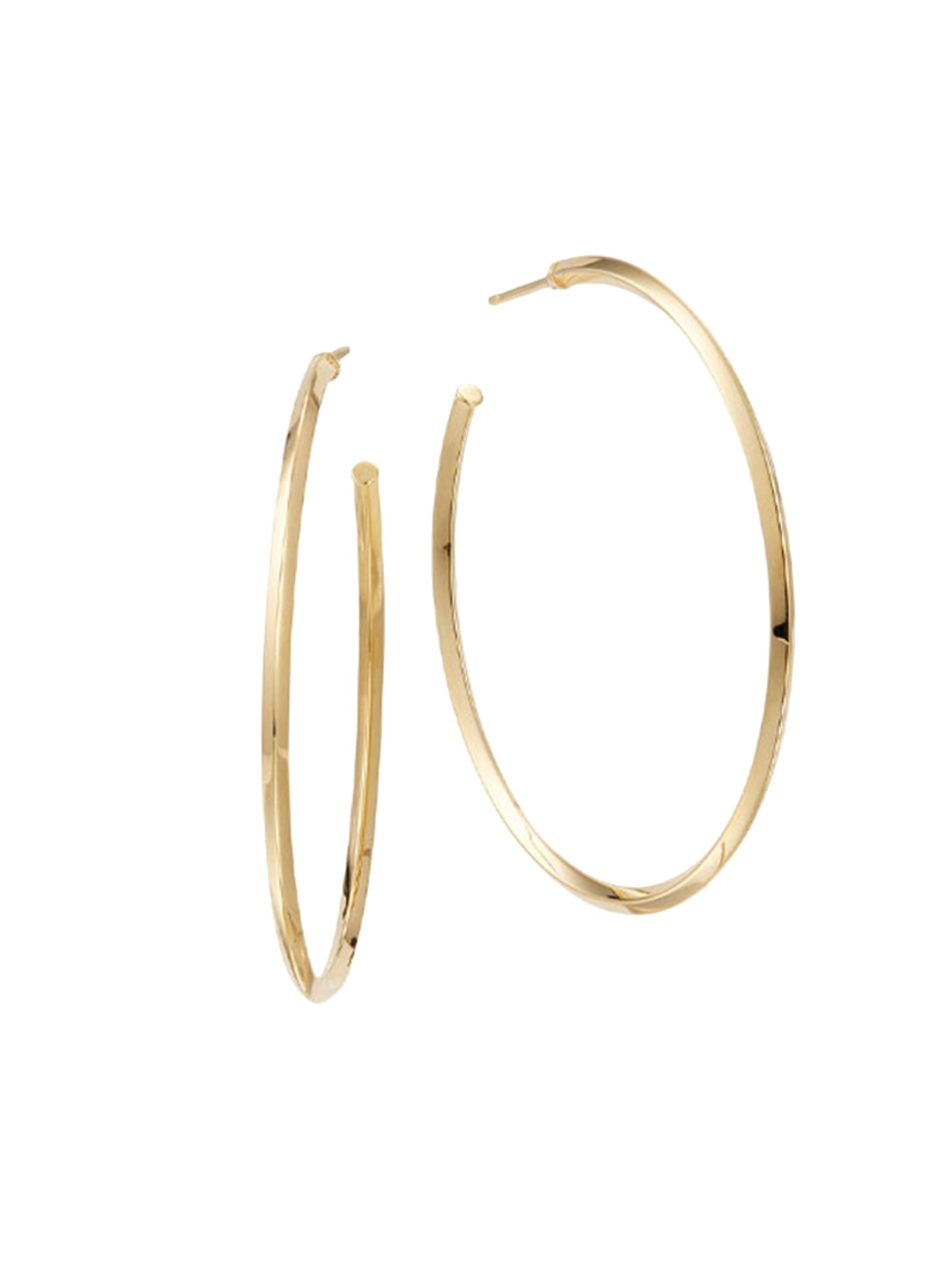 Lana Women's 14K Yellow Gold Thin Royale Hoop Earrings - Yellow Gold