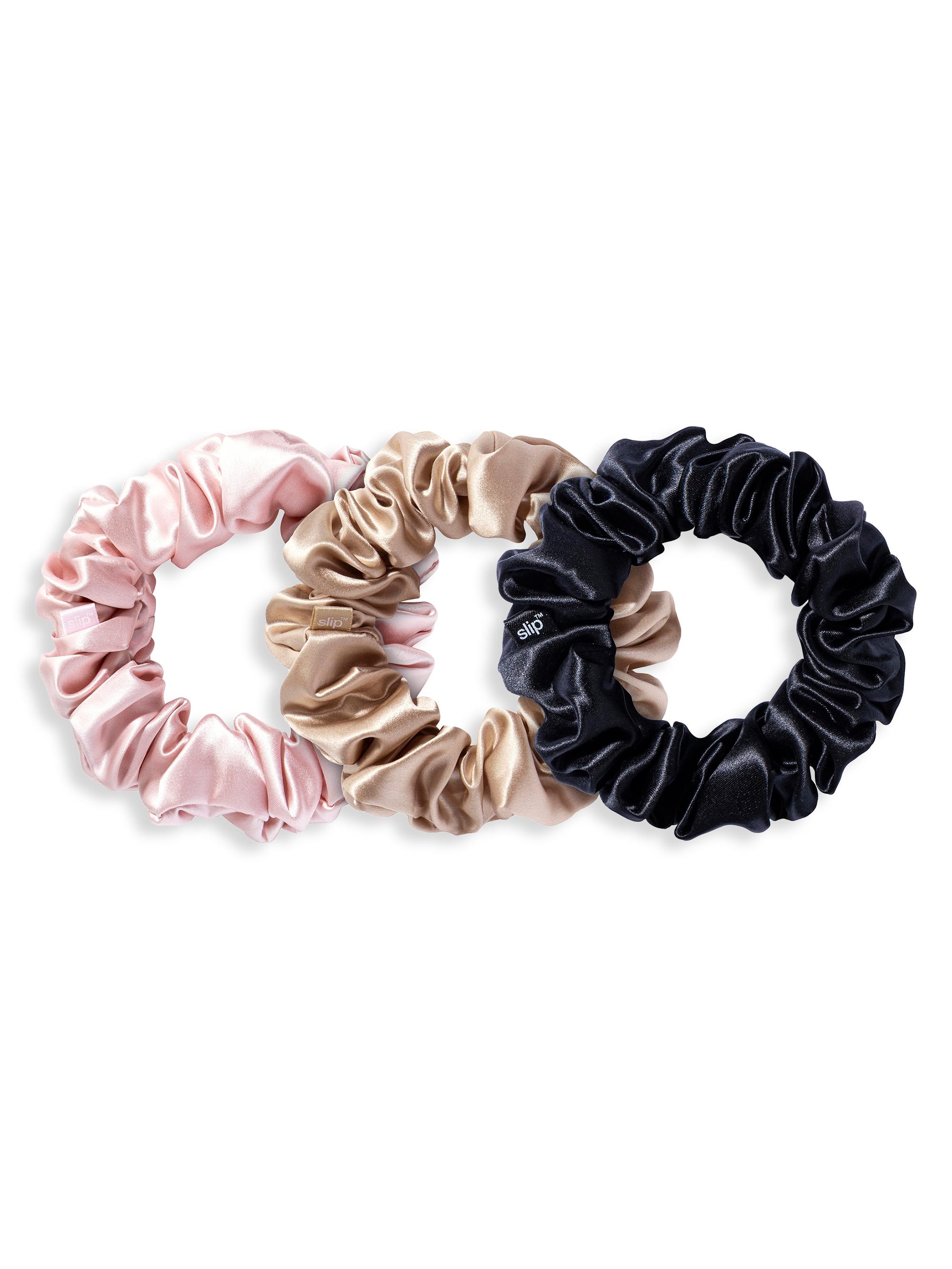 slip Women's 3-Piece Pure Silk  Scrunchie Set - Mixed