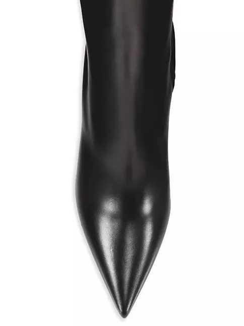Christian Louboutin Boot Black Cate Flat Knee High Chain Detail 39 / 9 –  Mightychic