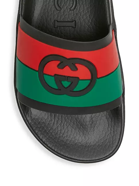 Gucci Men's Interlocking G Slide Sandals
