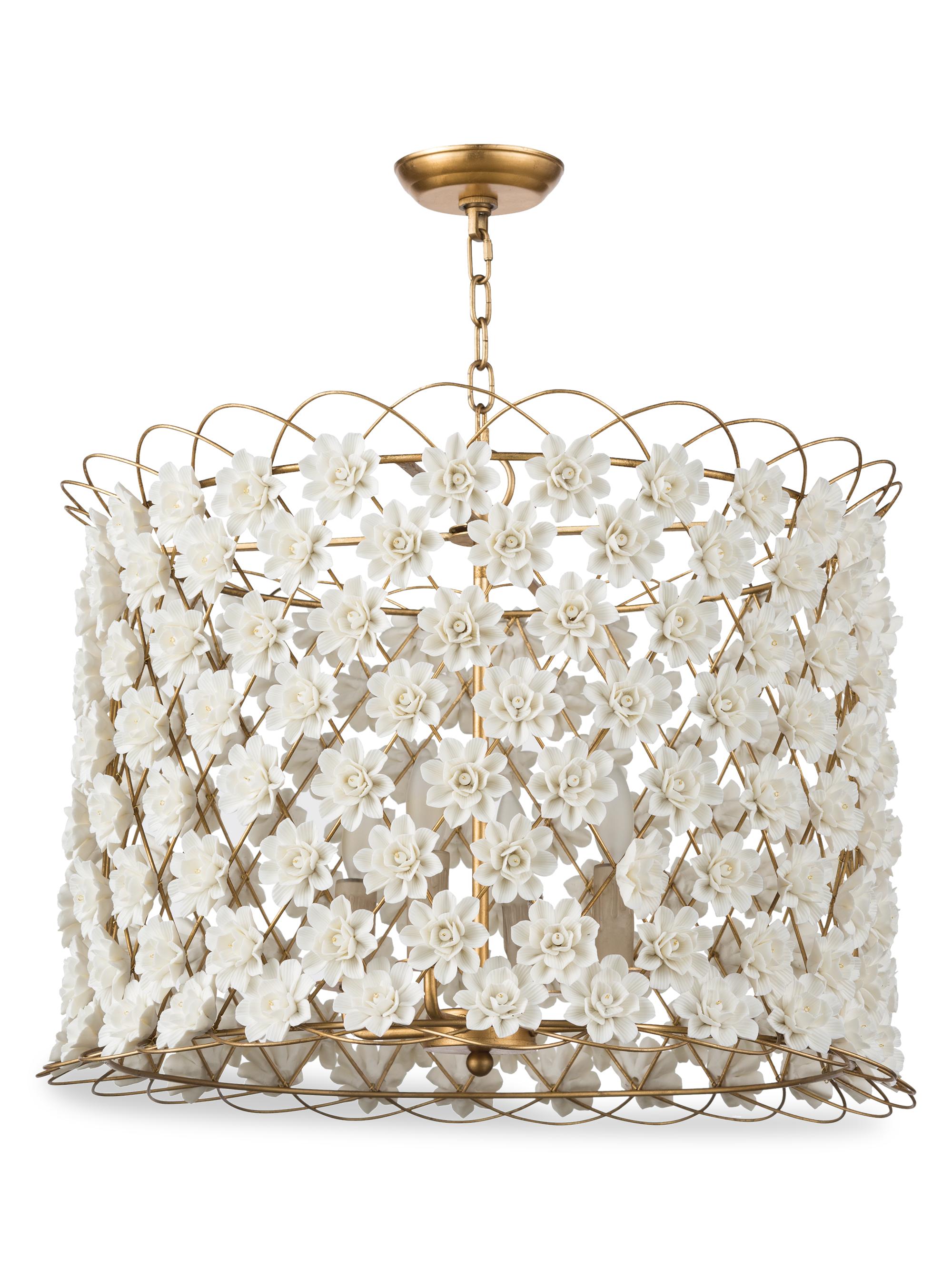 Regina Andrew Alice Porcelain Flower Pendant Light