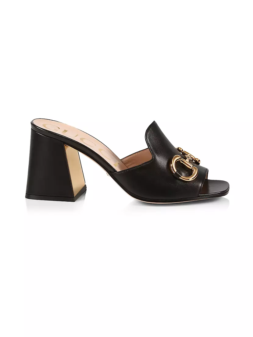 Gucci Women's Slide Sandal with Horsebit - Nero - Size 9.5