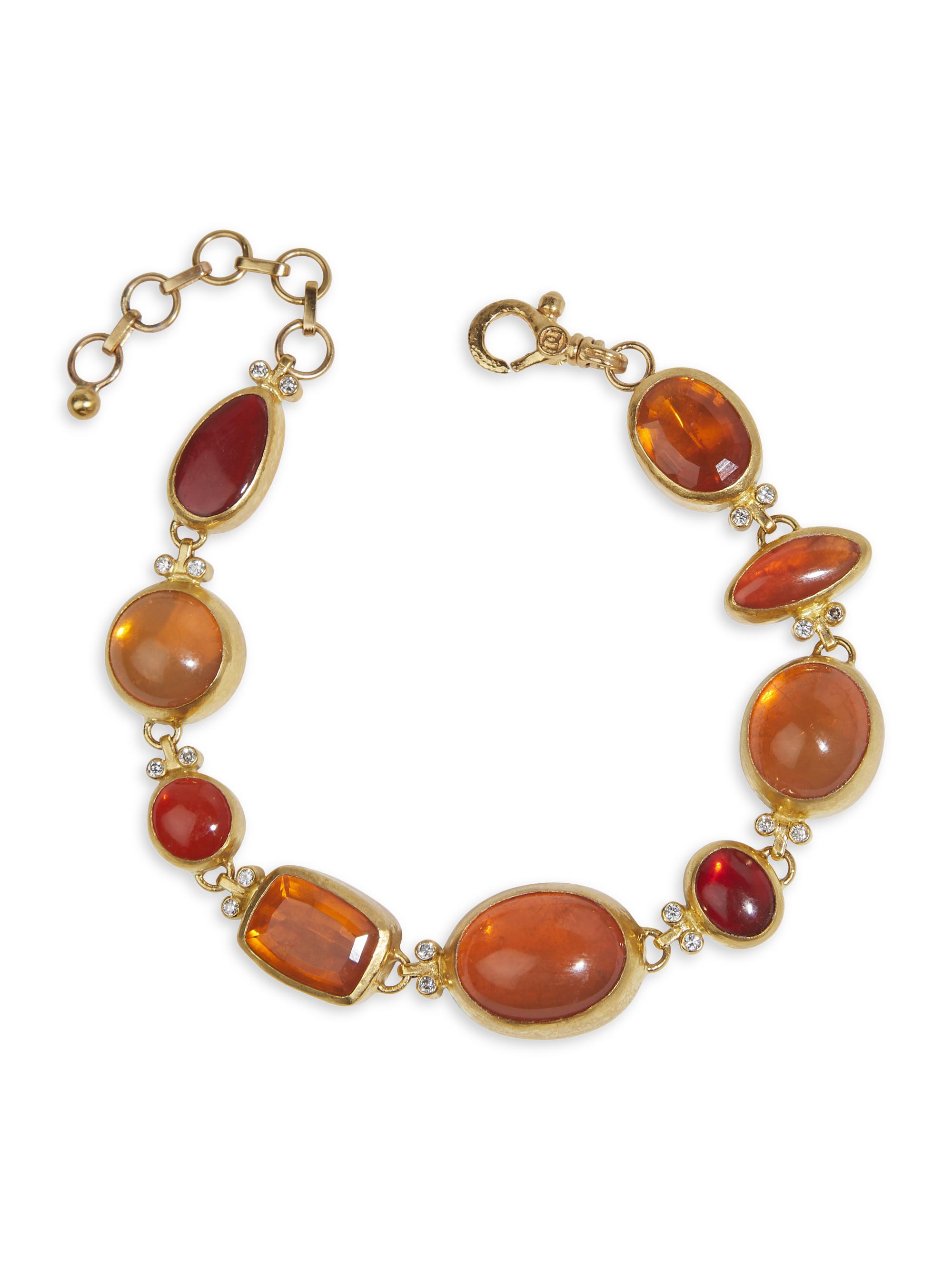 Gurhan Women's One Of A Kind 24K Yellow Gold, 22K Yellow Gold & Opal Mexican Bracelet - Yellow Gold