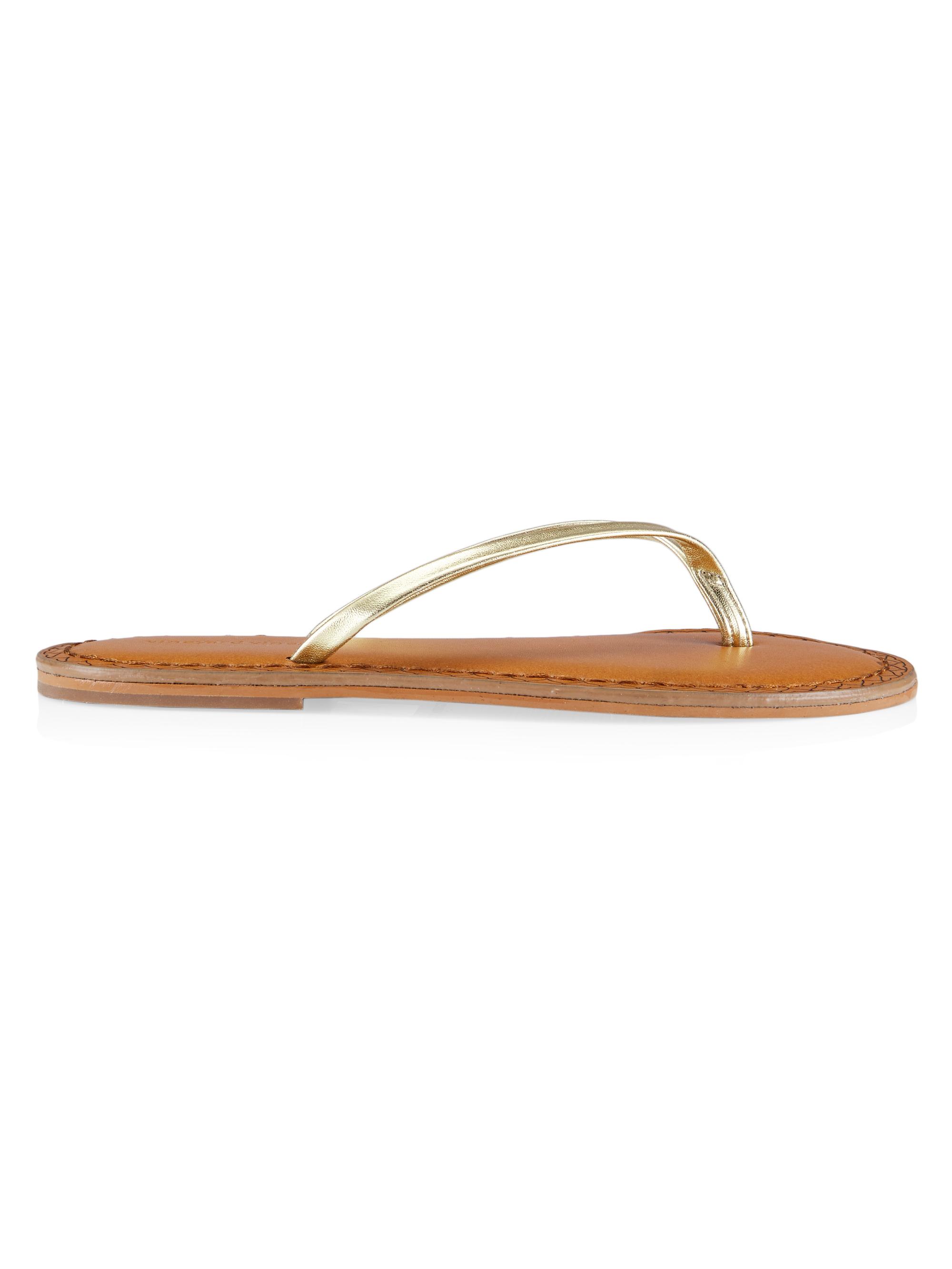 Vineyard Vines Women's Skinny Strap Flip-Flops - Gold