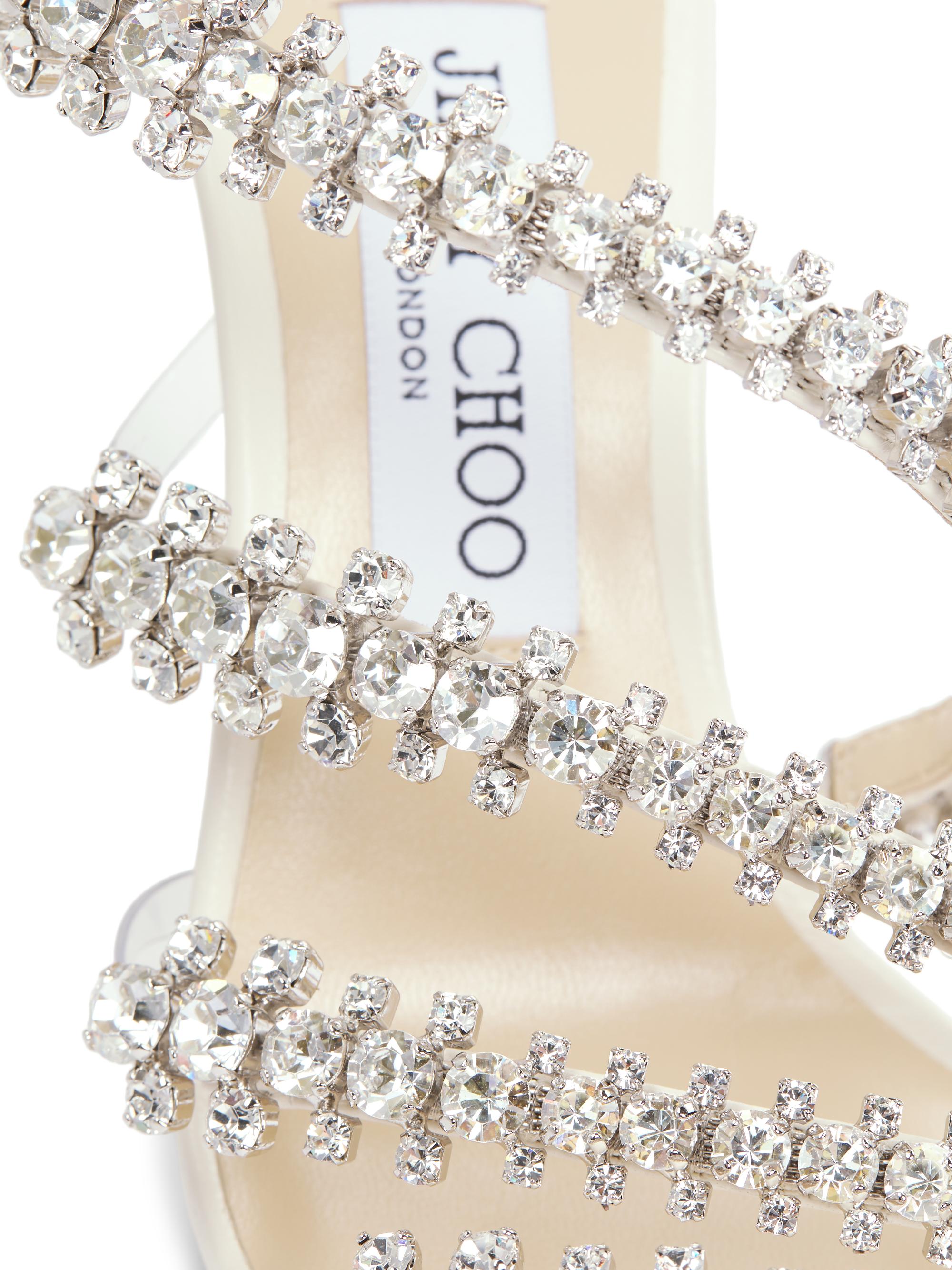 Jimmy Choo Josefine Crystal-Embellished Leather Sandals | Saks